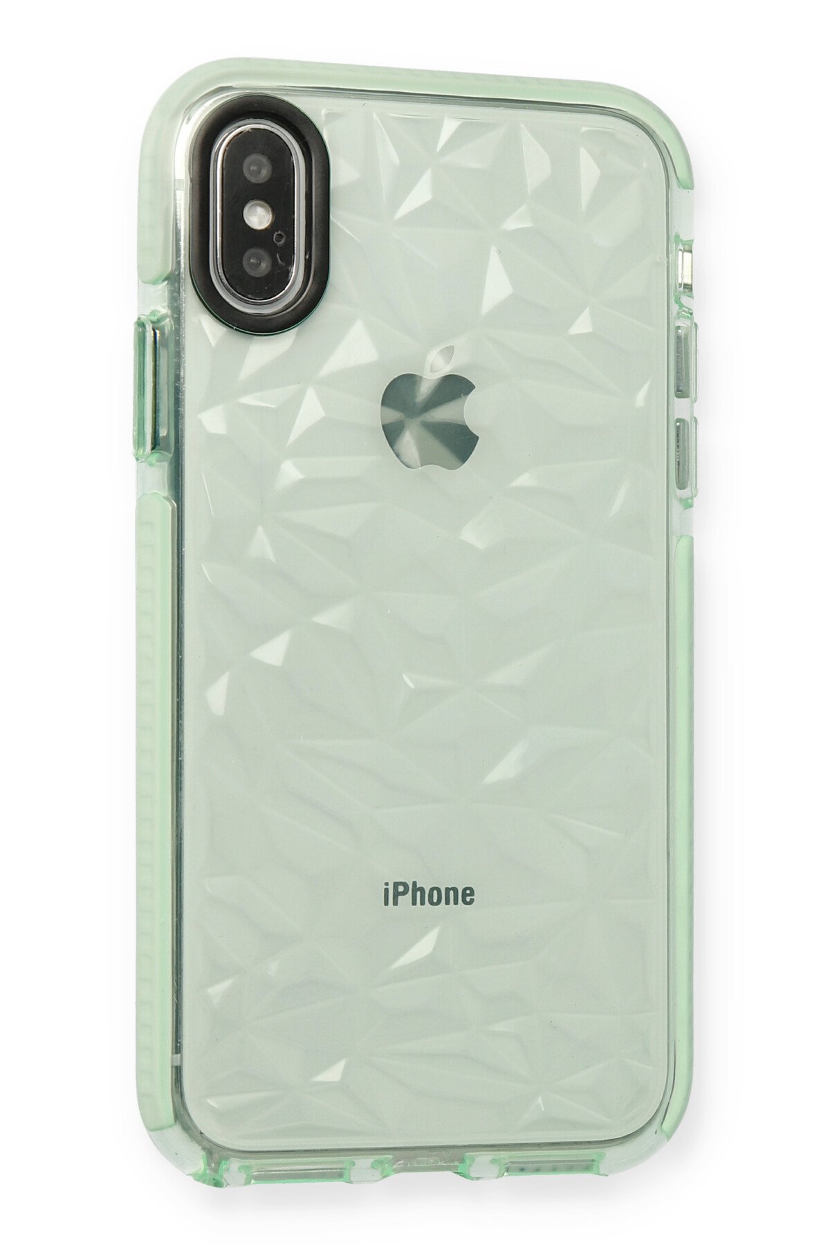 Newface iPhone XS Kılıf Trow Silikon Kapak - Yeşil