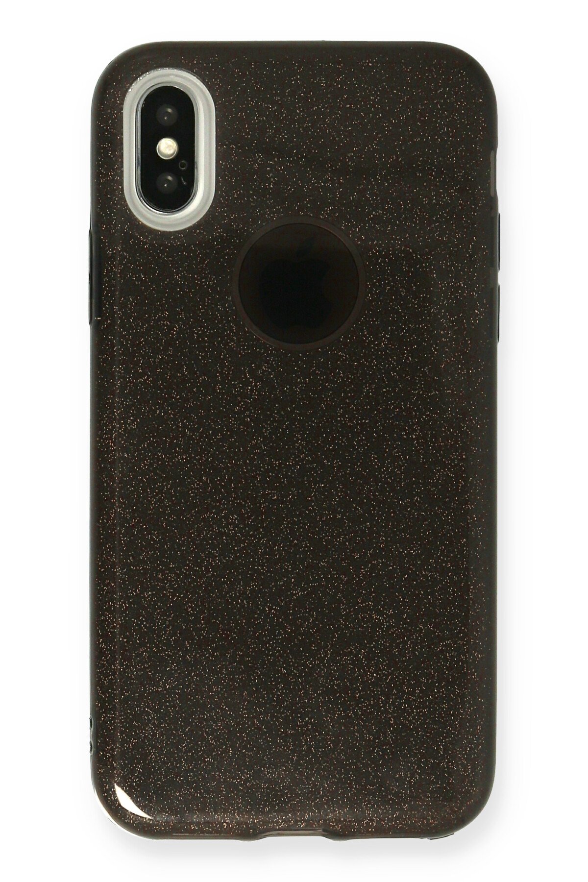 Newface iPhone X Kılıf Sofya Yüzüklü Silikon Kapak - Gold