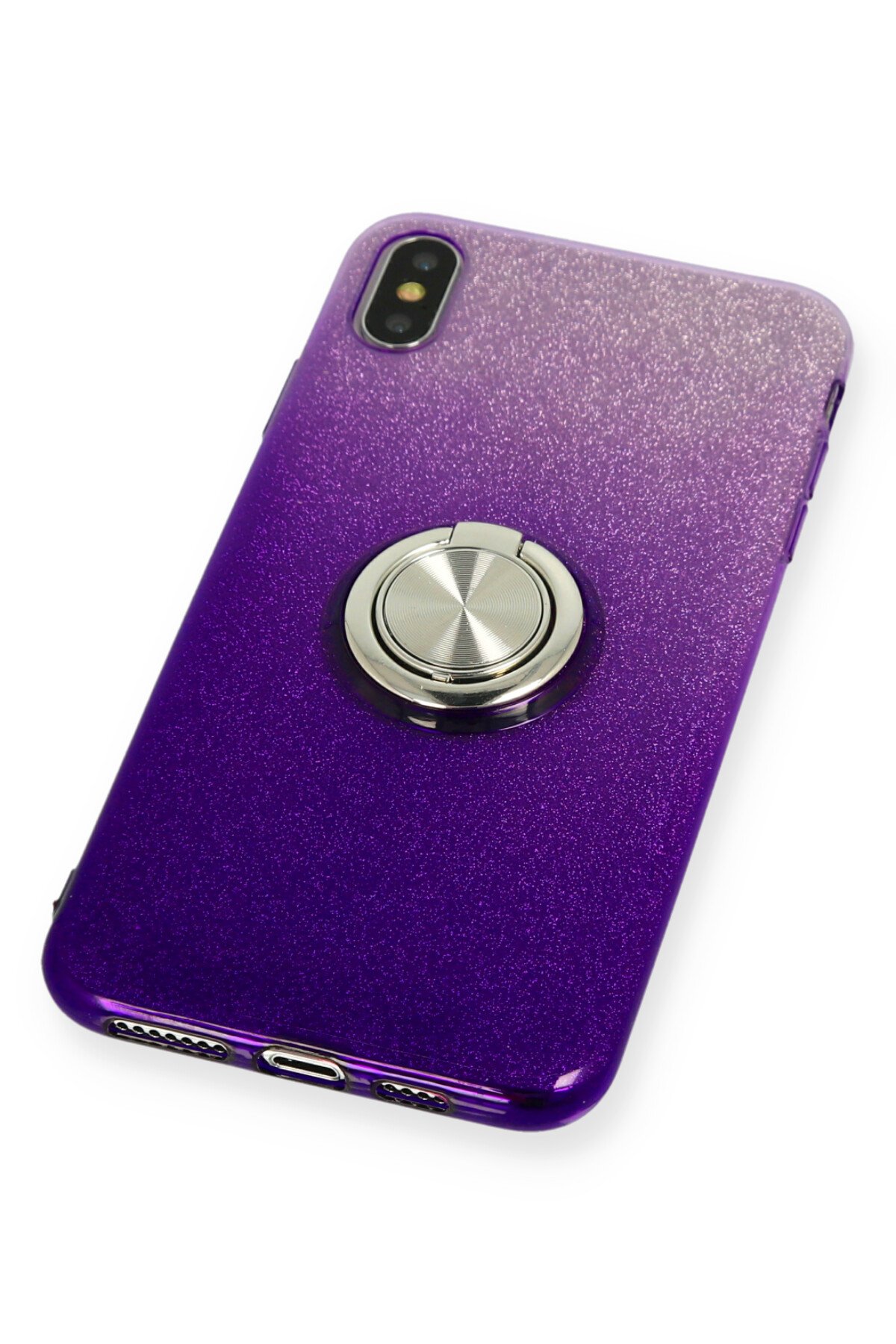 Newface iPhone X Kılıf Loop Deri Silikon - Kırmızı