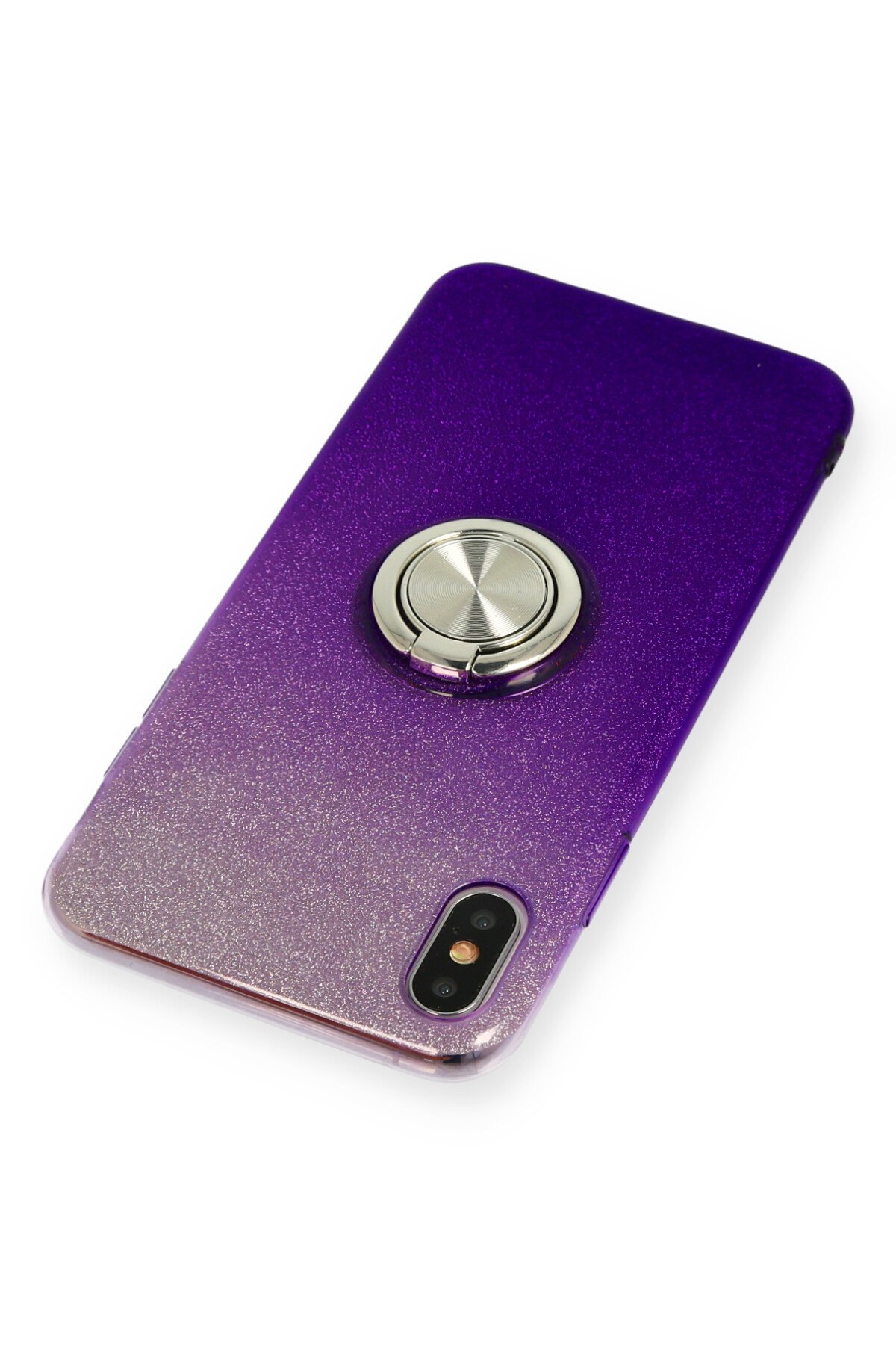 Newface iPhone X Kılıf Loop Deri Silikon - Kırmızı