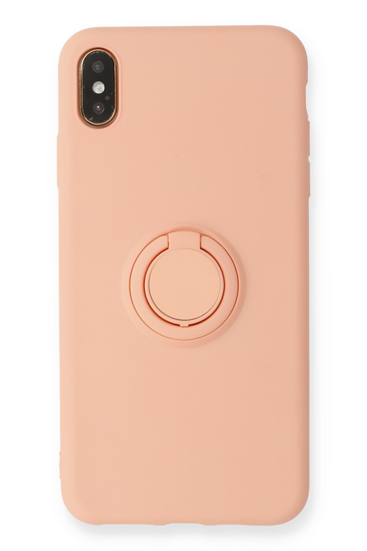 Newface iPhone X Kılıf Lansman Glass Kapak - Sarı