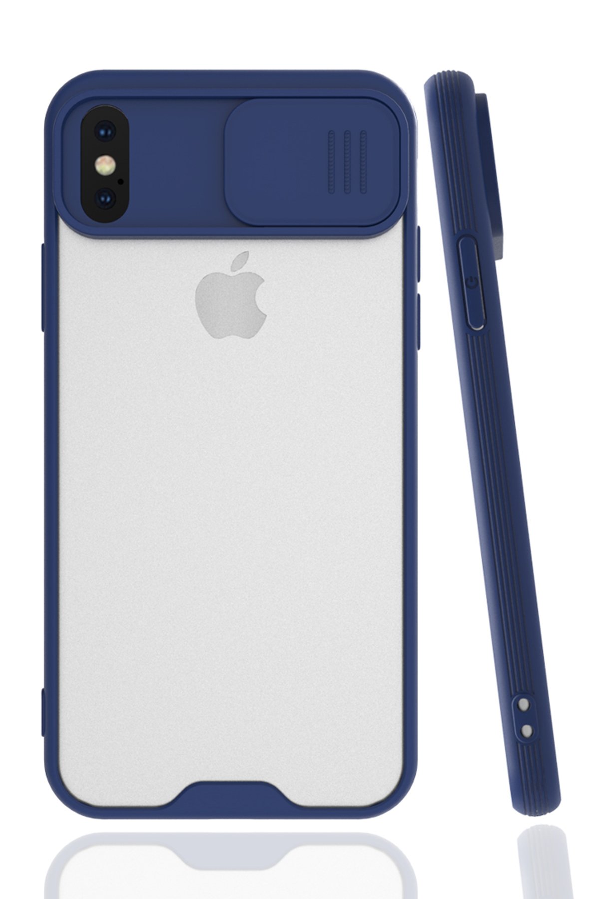 Newface iPhone X Kılıf Range Yüzüklü Silikon - Siyah