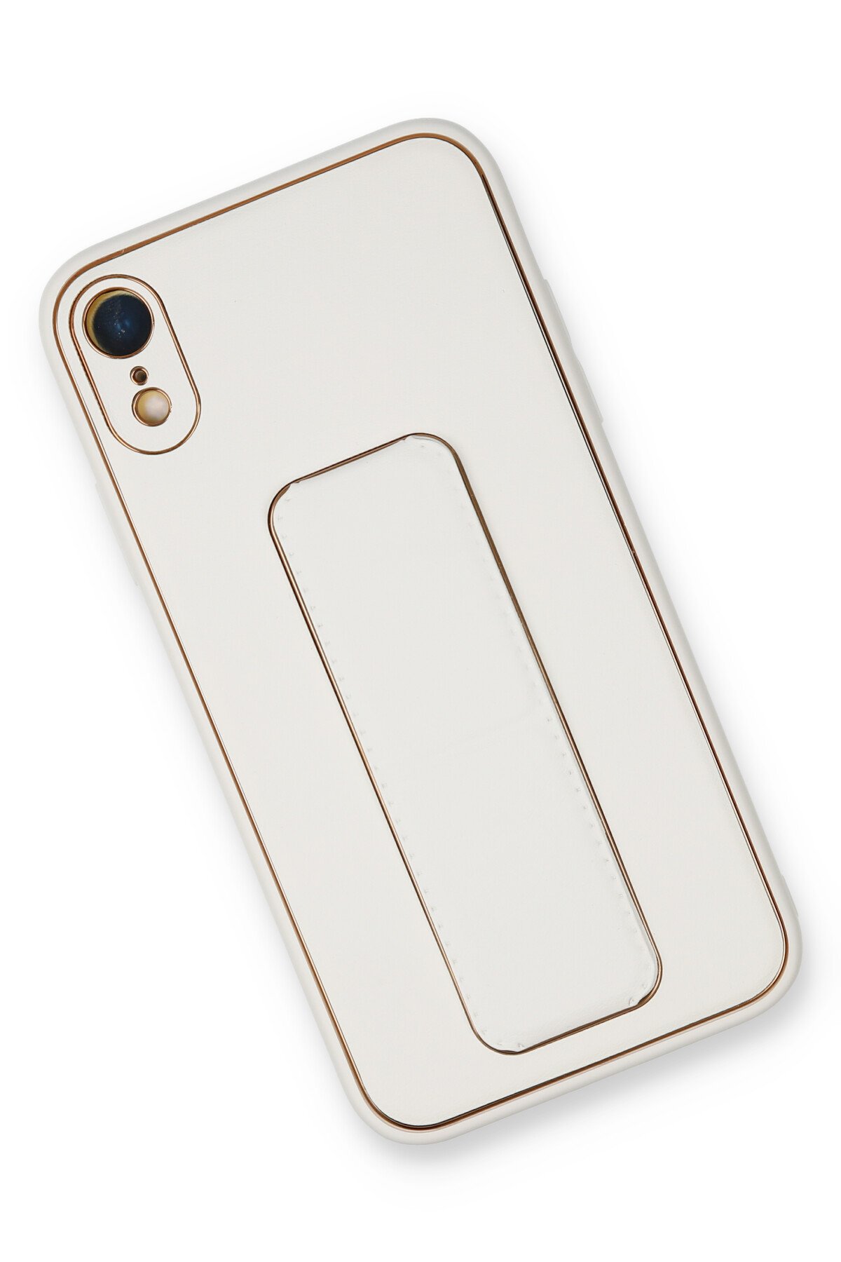 Newface iPhone XR Kılıf Ottoman Simli Silikon - Kırmızı