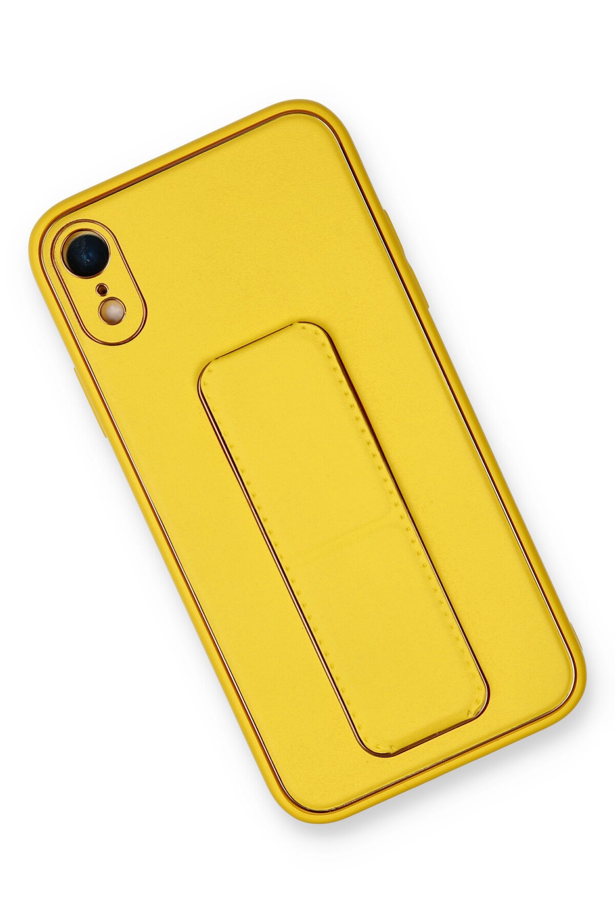 Newface iPhone XR Kılıf First Silikon - Gold