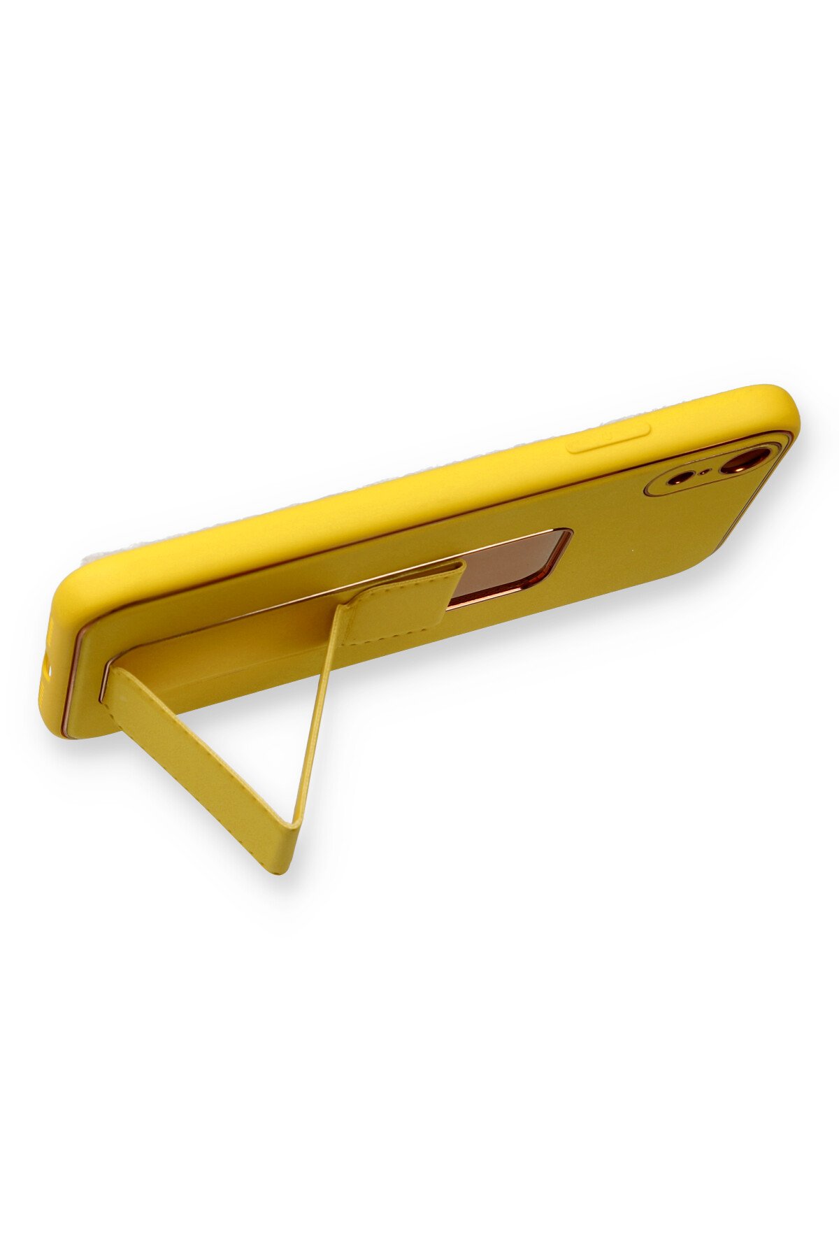 Newface iPhone XR Kılıf First Silikon - Gold