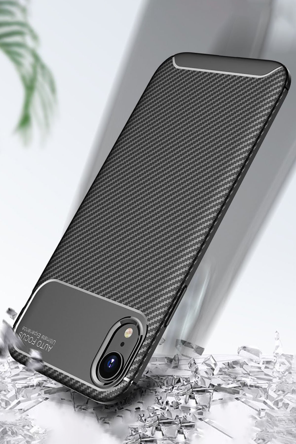 Newface iPhone XR Kılıf Tank Silikon Kapak - Siyah