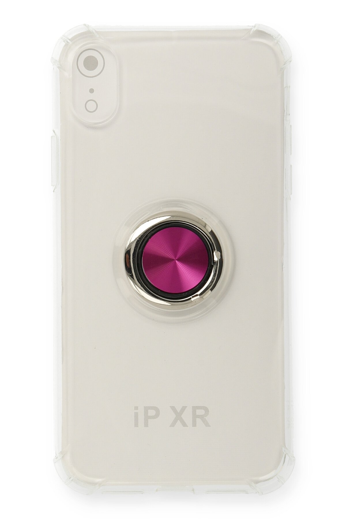 Newface iPhone XR Kılıf Ottoman Simli Silikon - Gri