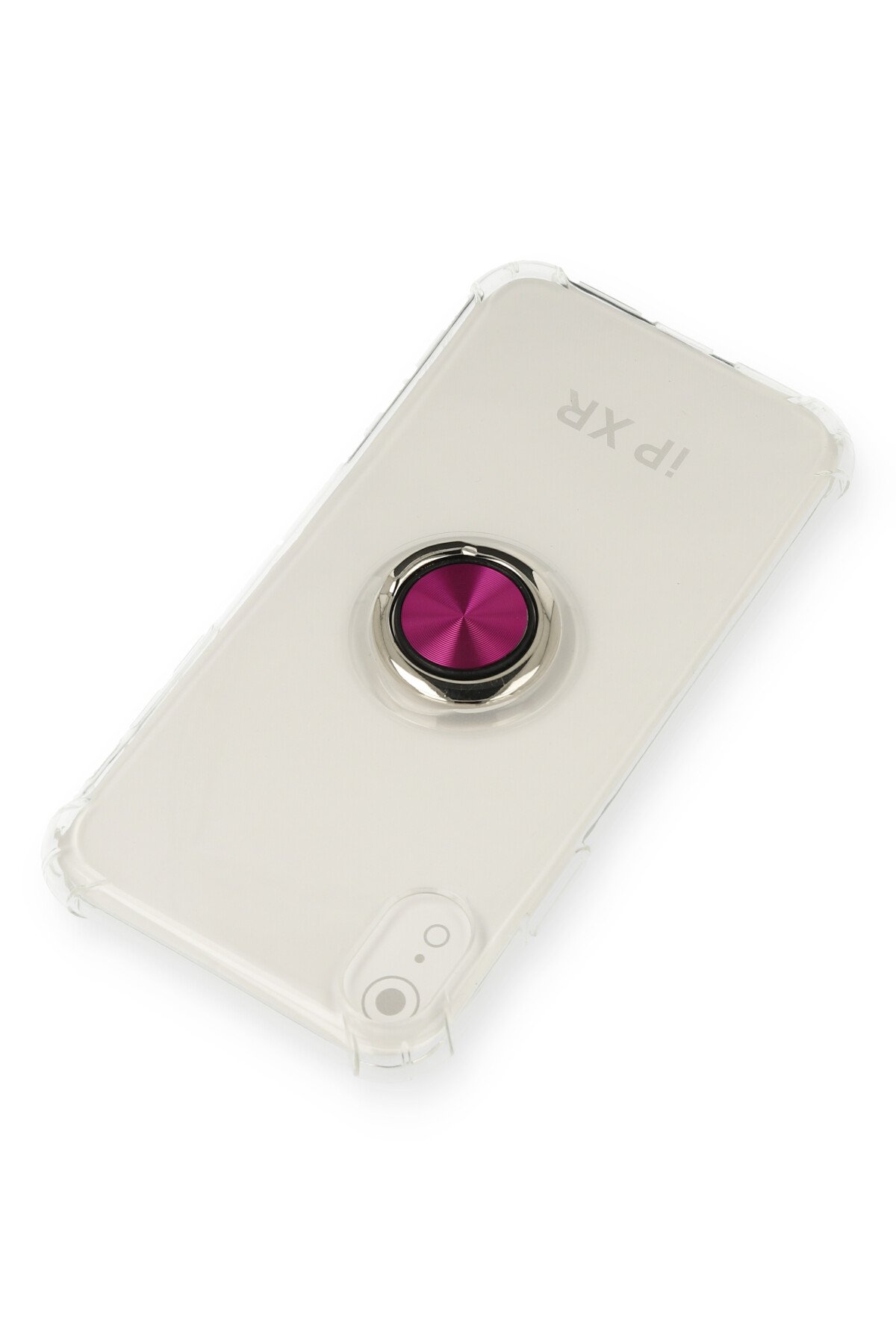Newface iPhone XR Kılıf Ottoman Simli Silikon - Gri