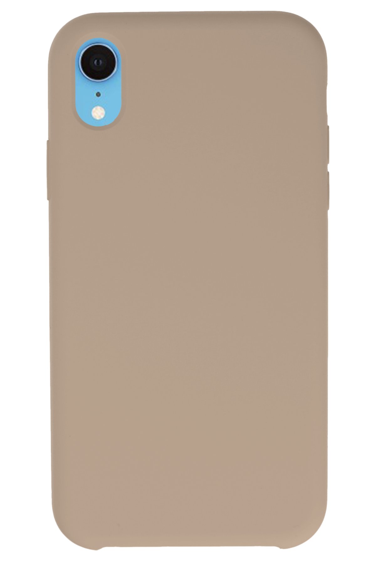 Newface iPhone XR Kılıf Ottoman Simli Silikon - Siyah-Mavi