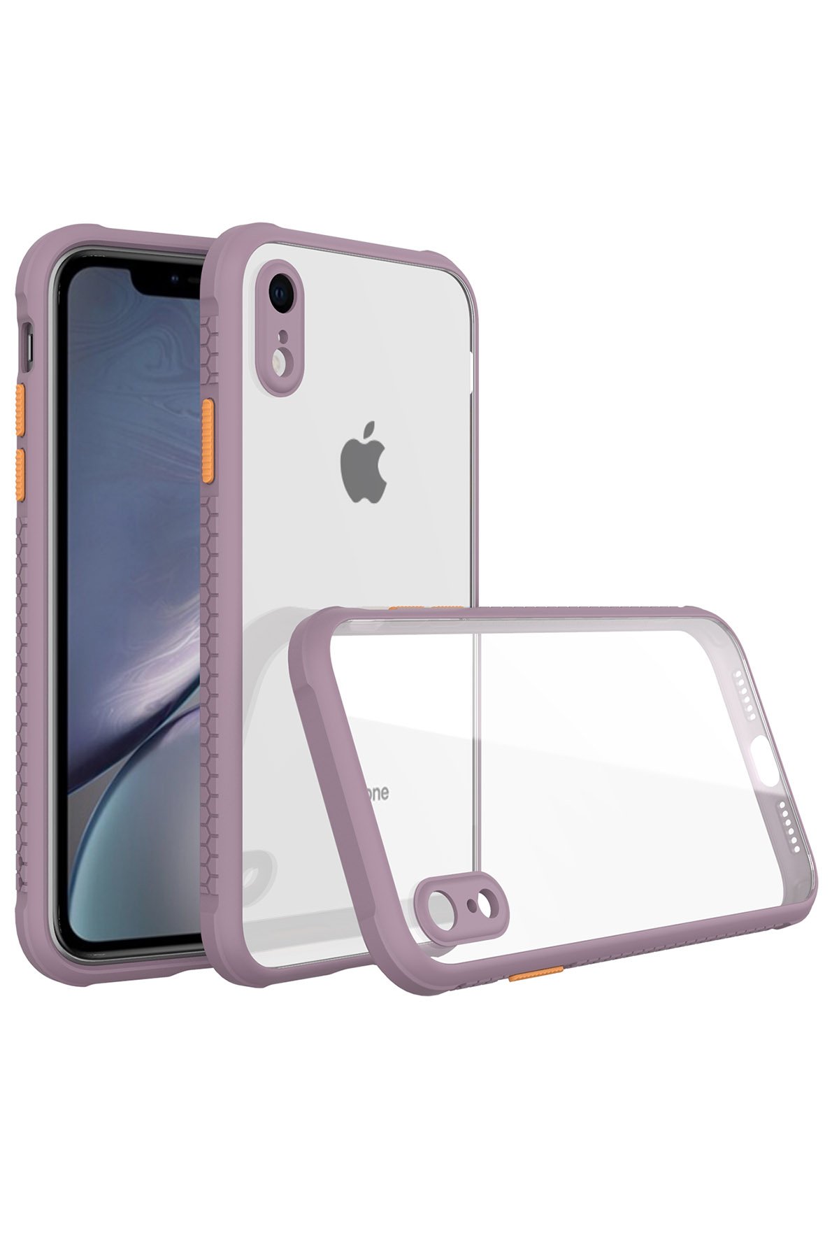 Newface iPhone XR Kılıf Nano içi Kadife Silikon - Pudra