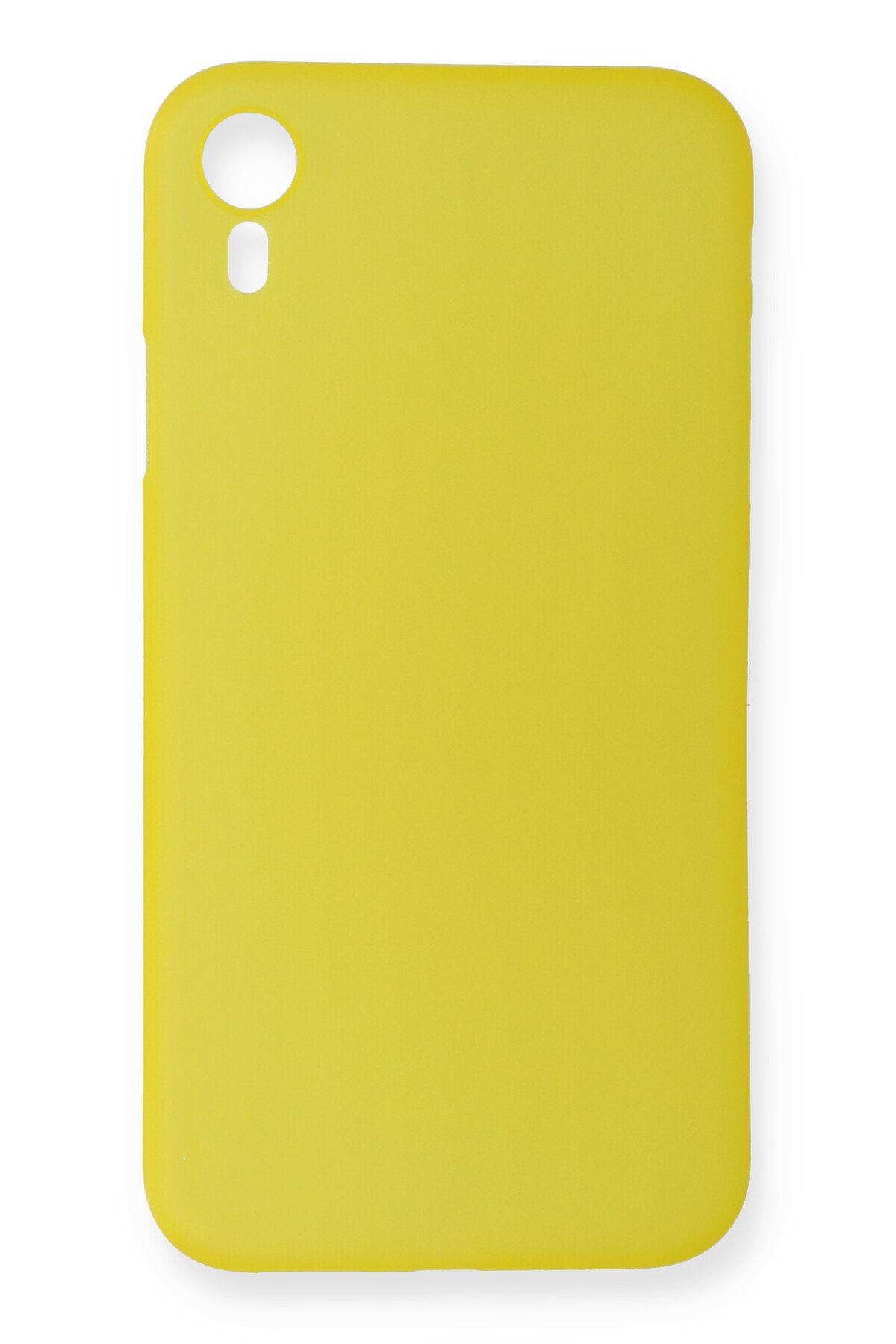 Newface iPhone XR Kılıf Nano içi Kadife Silikon - Gri