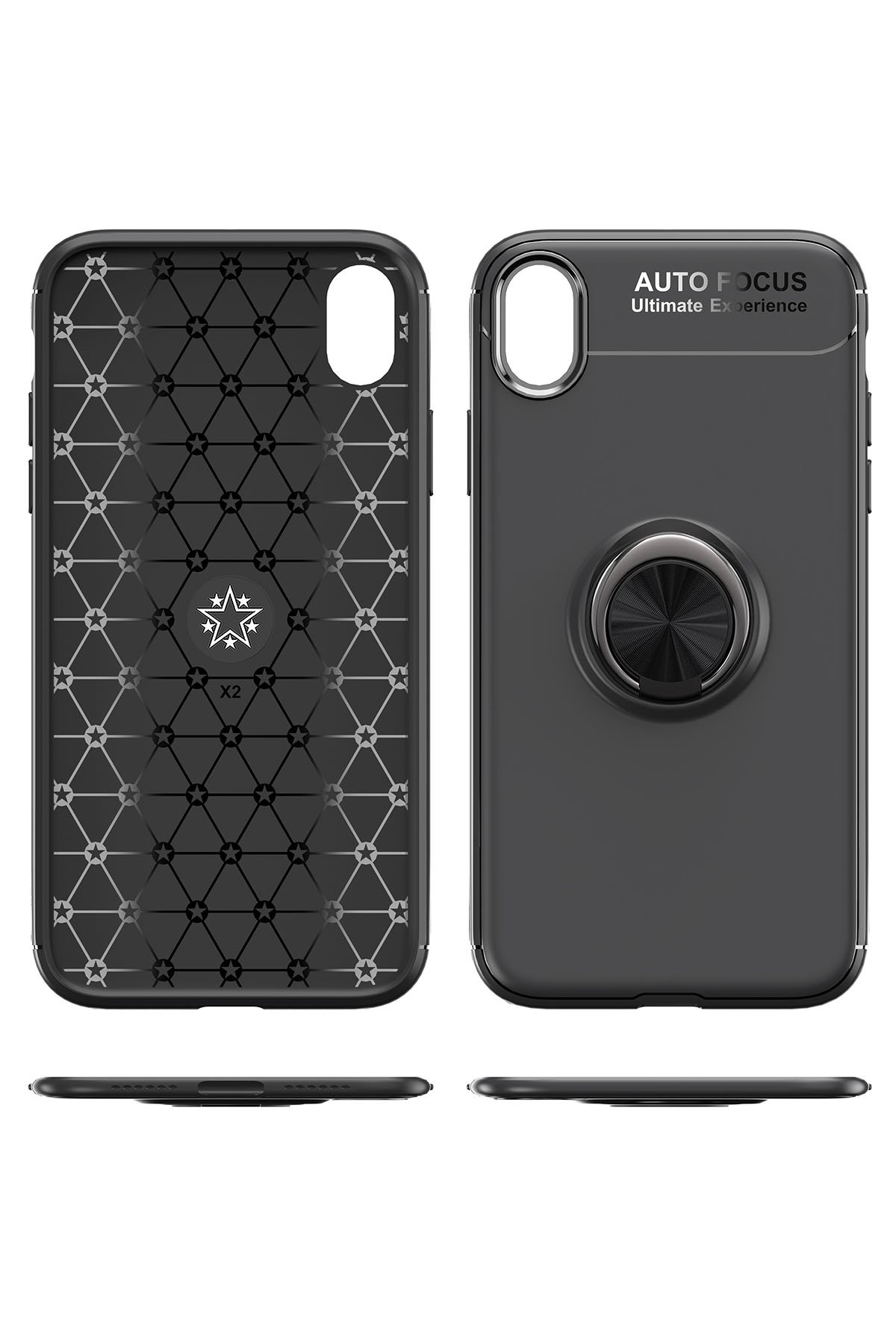 Newface iPhone XR Kılıf Coco Deri Standlı Kapak - Fuşya