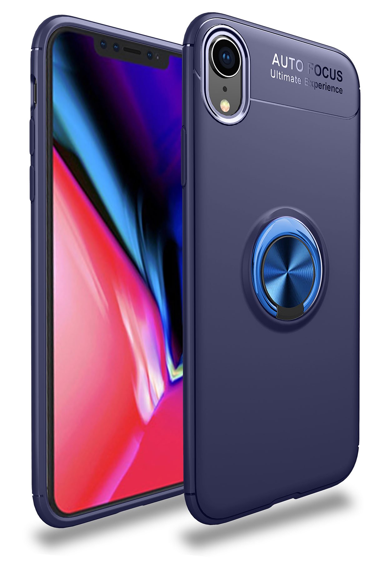 Newface iPhone XR Kılıf Nano içi Kadife  Silikon - Lacivert