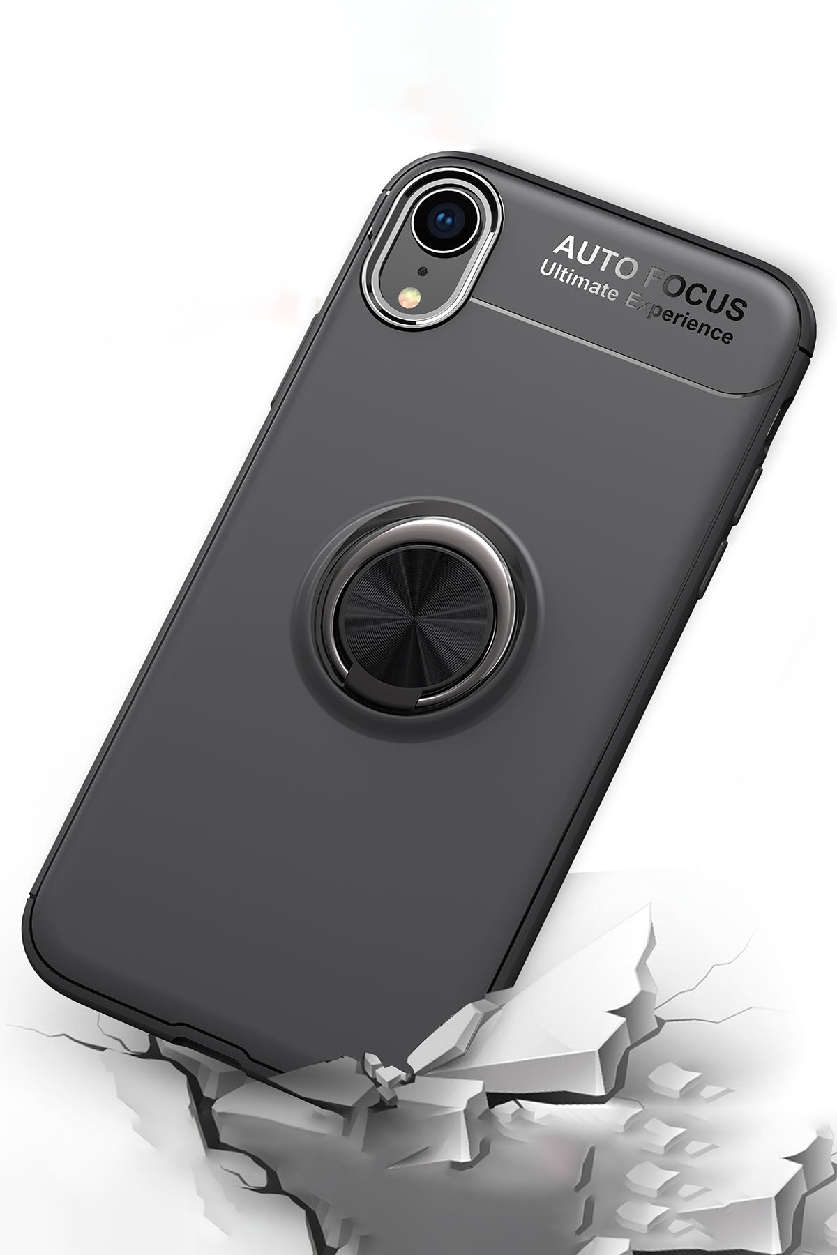Newface iPhone XR Kılıf Nano içi Kadife  Silikon - Lacivert