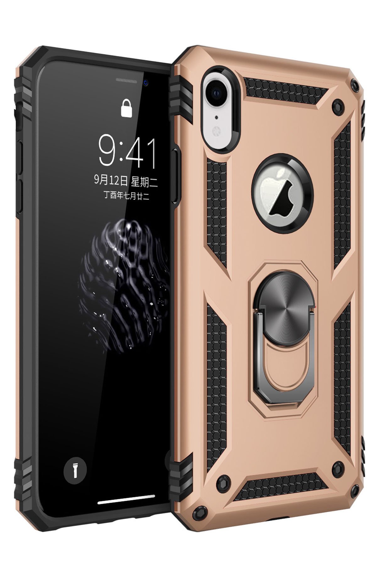 Newface iPhone XR Kılıf Tank Silikon Kapak - Siyah