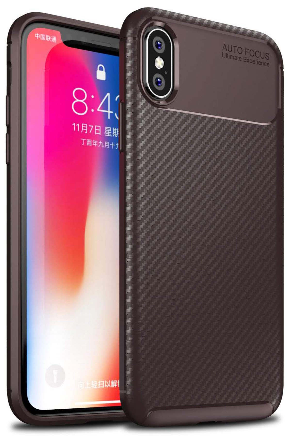 Newface iPhone XS Kılıf Sofya Yüzüklü Silikon Kapak - Lacivert