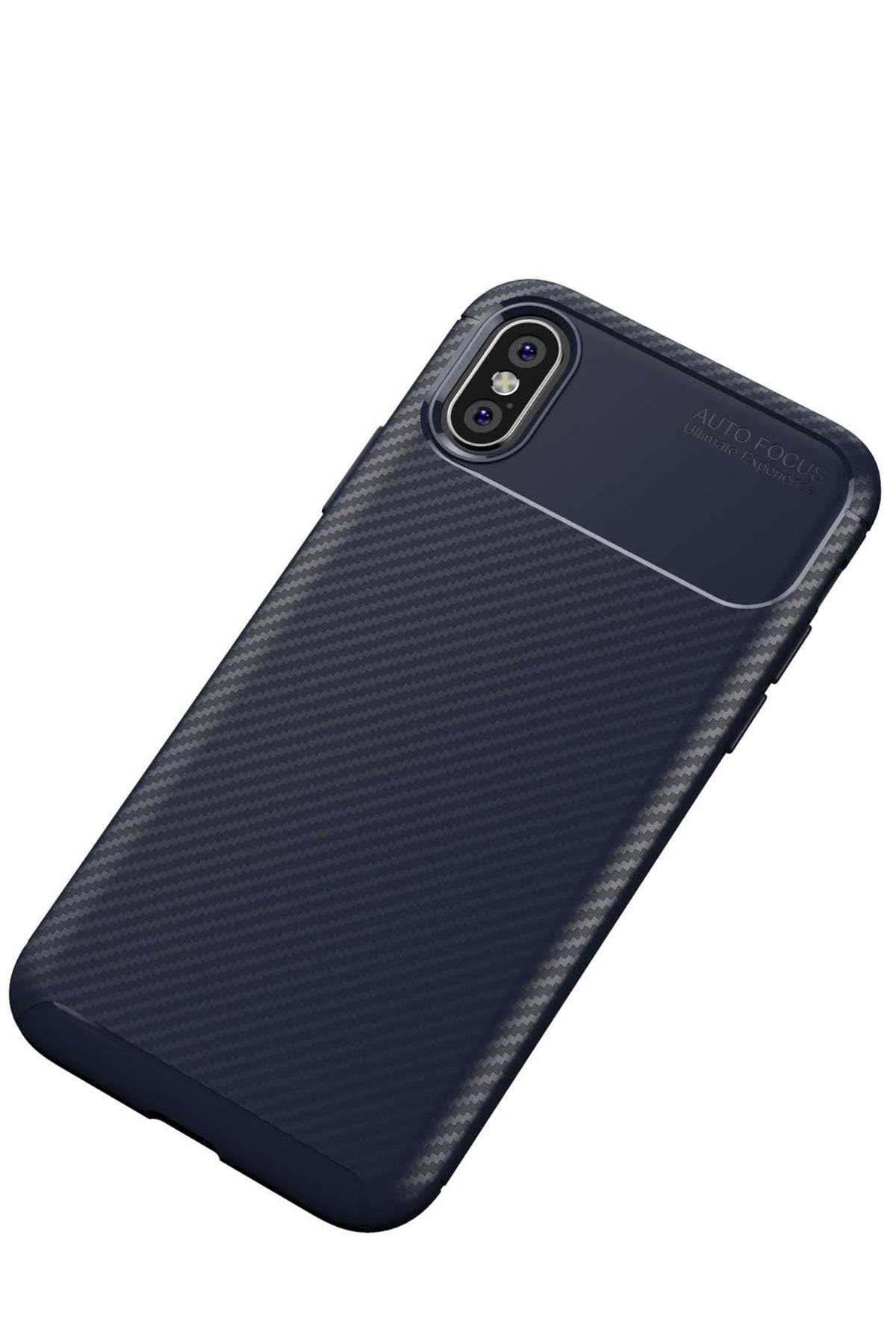 Newface iPhone XS Kılıf Montreal Yüzüklü Silikon Kapak - Kırmızı