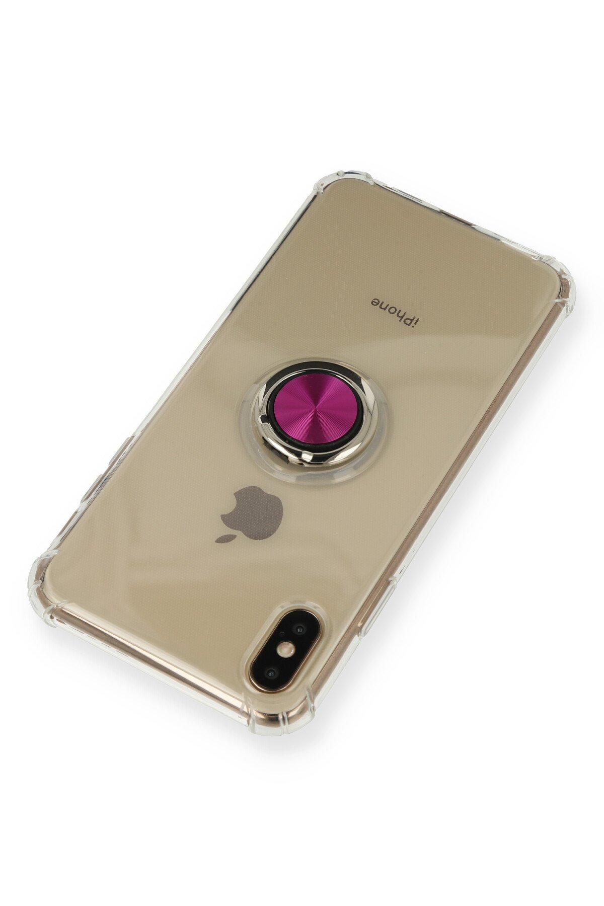 Newface iPhone XS Kılıf Nano içi Kadife Silikon - Turuncu