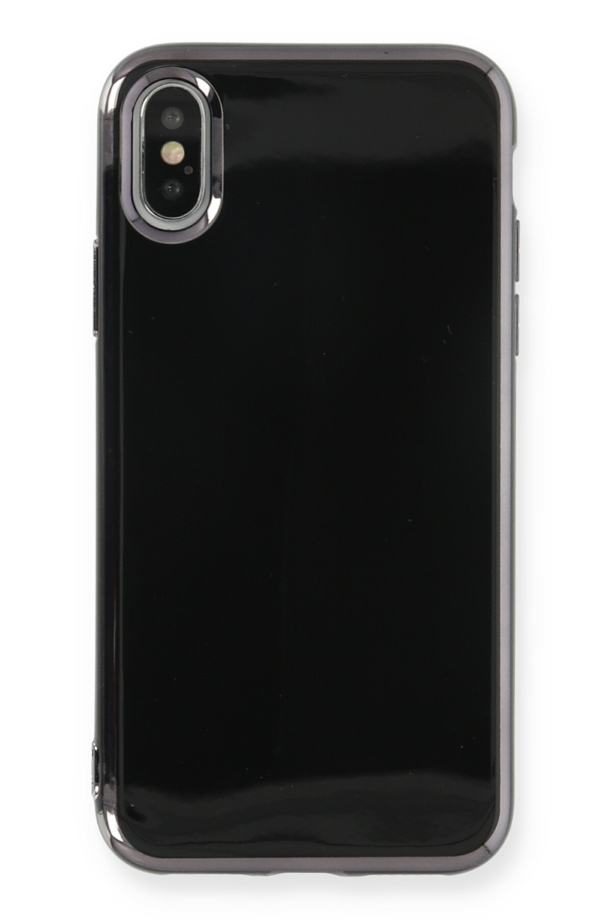 Newface iPhone XS Kılıf Palm Buzlu Kamera Sürgülü Silikon - Yeşil