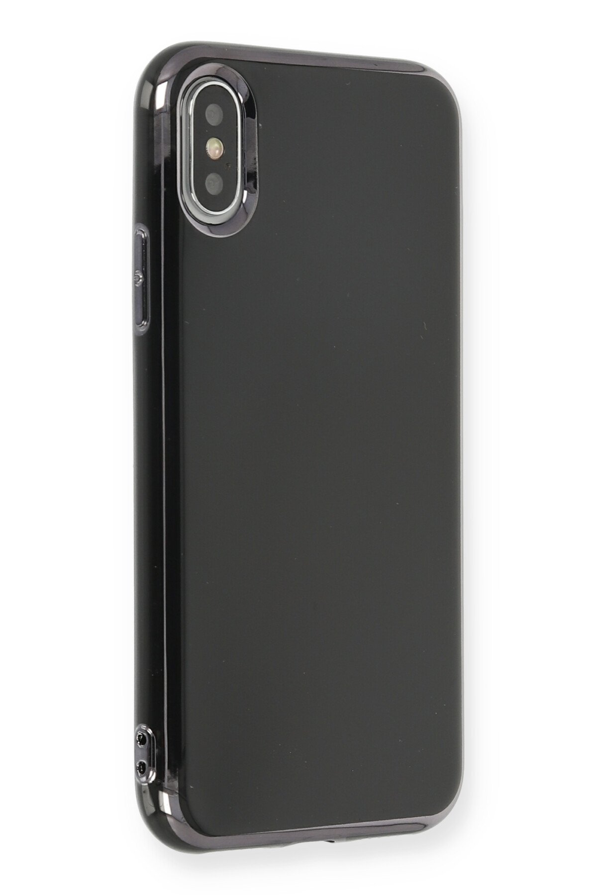 Newface iPhone XS Kılıf Palm Buzlu Kamera Sürgülü Silikon - Yeşil