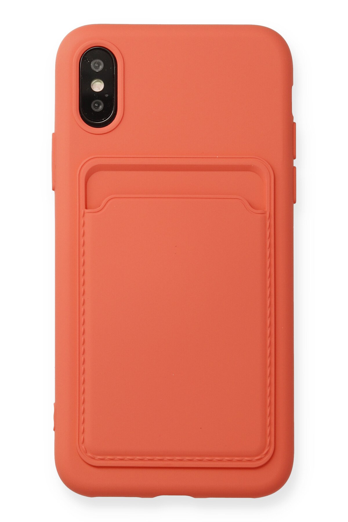 Newface iPhone XS Kılıf Palm Buzlu Kamera Sürgülü Silikon - Pembe