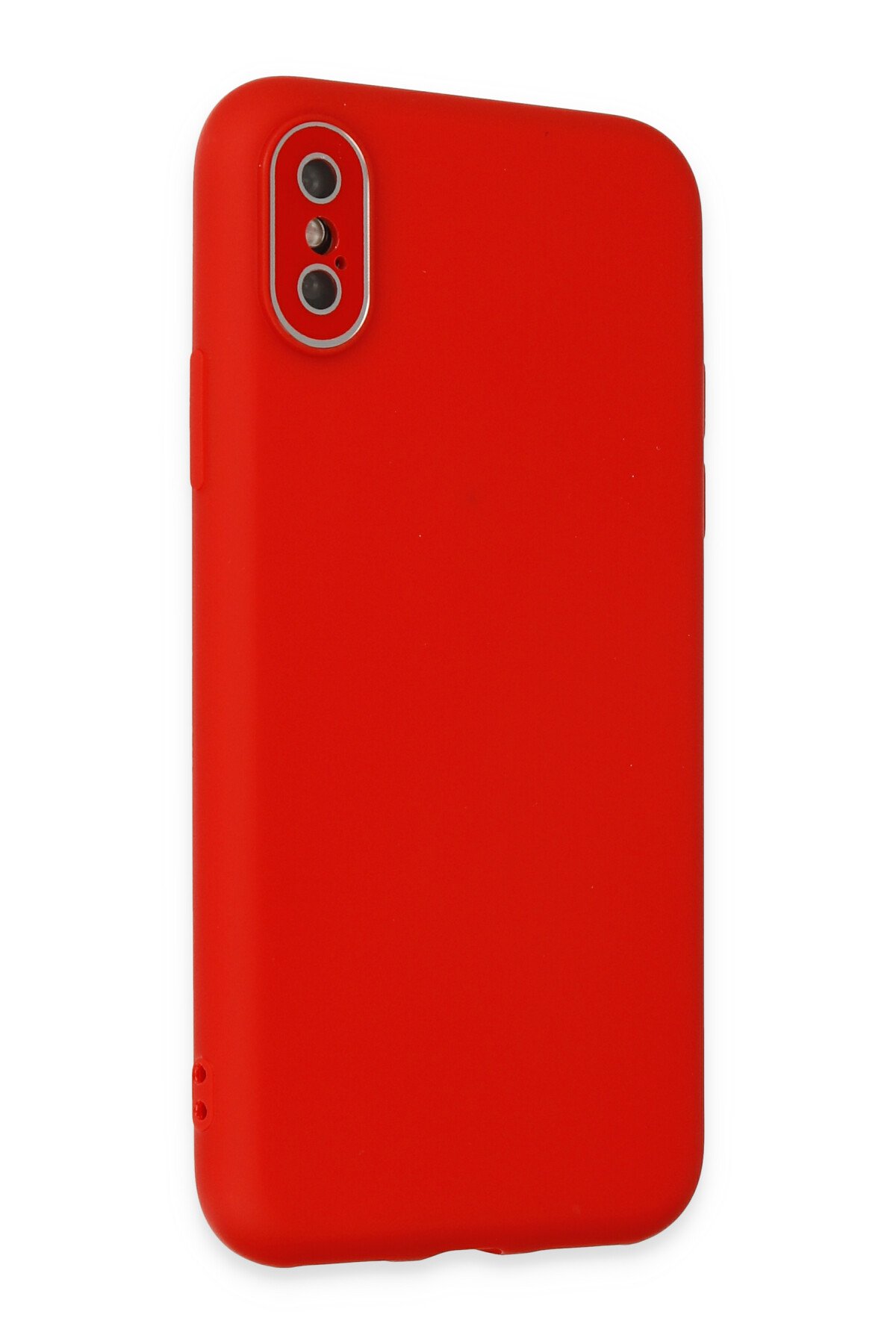 Newface iPhone XS Kılıf First Silikon - Pudra