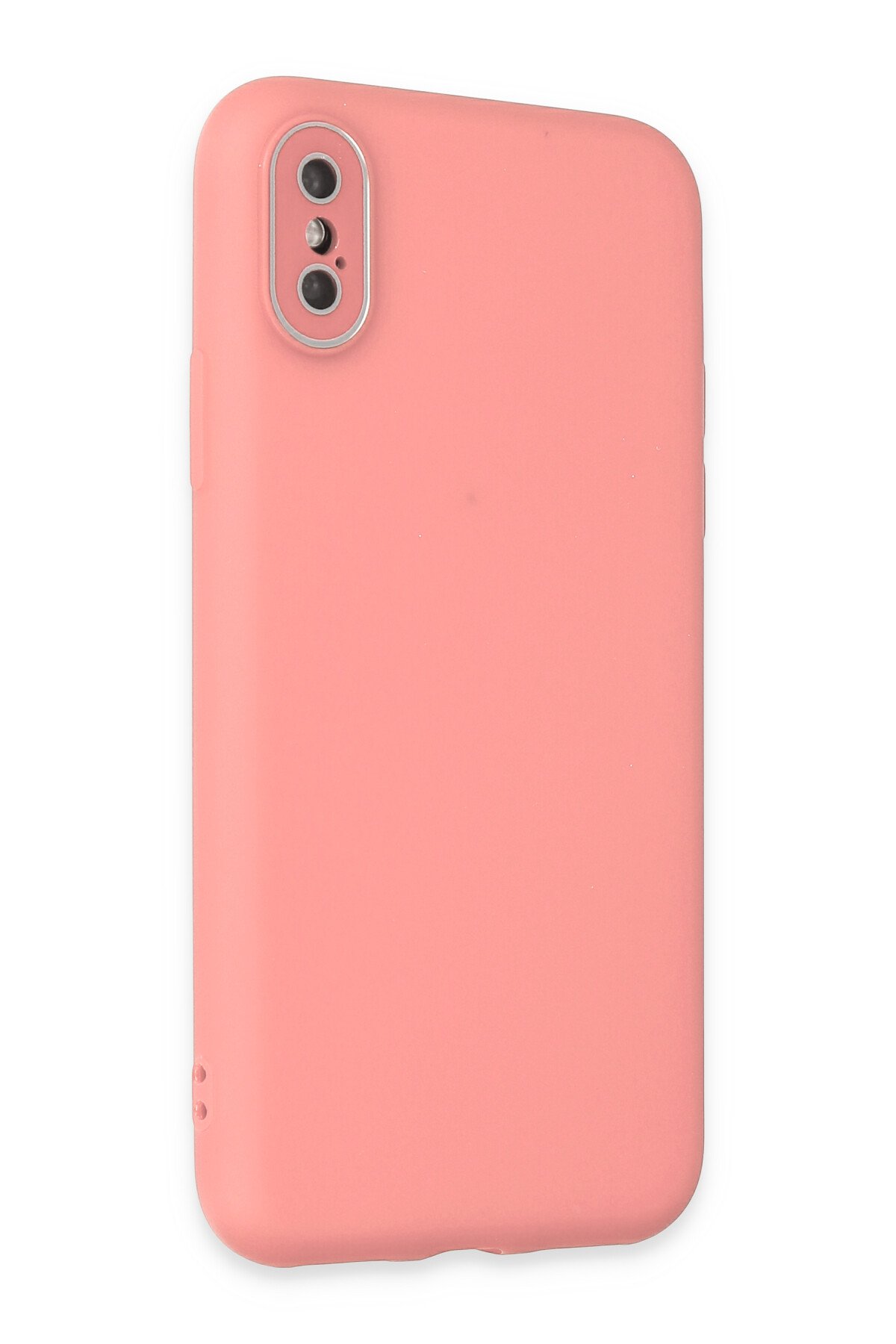 Newface iPhone XS Kılıf Coco Deri Standlı Kapak - Turuncu