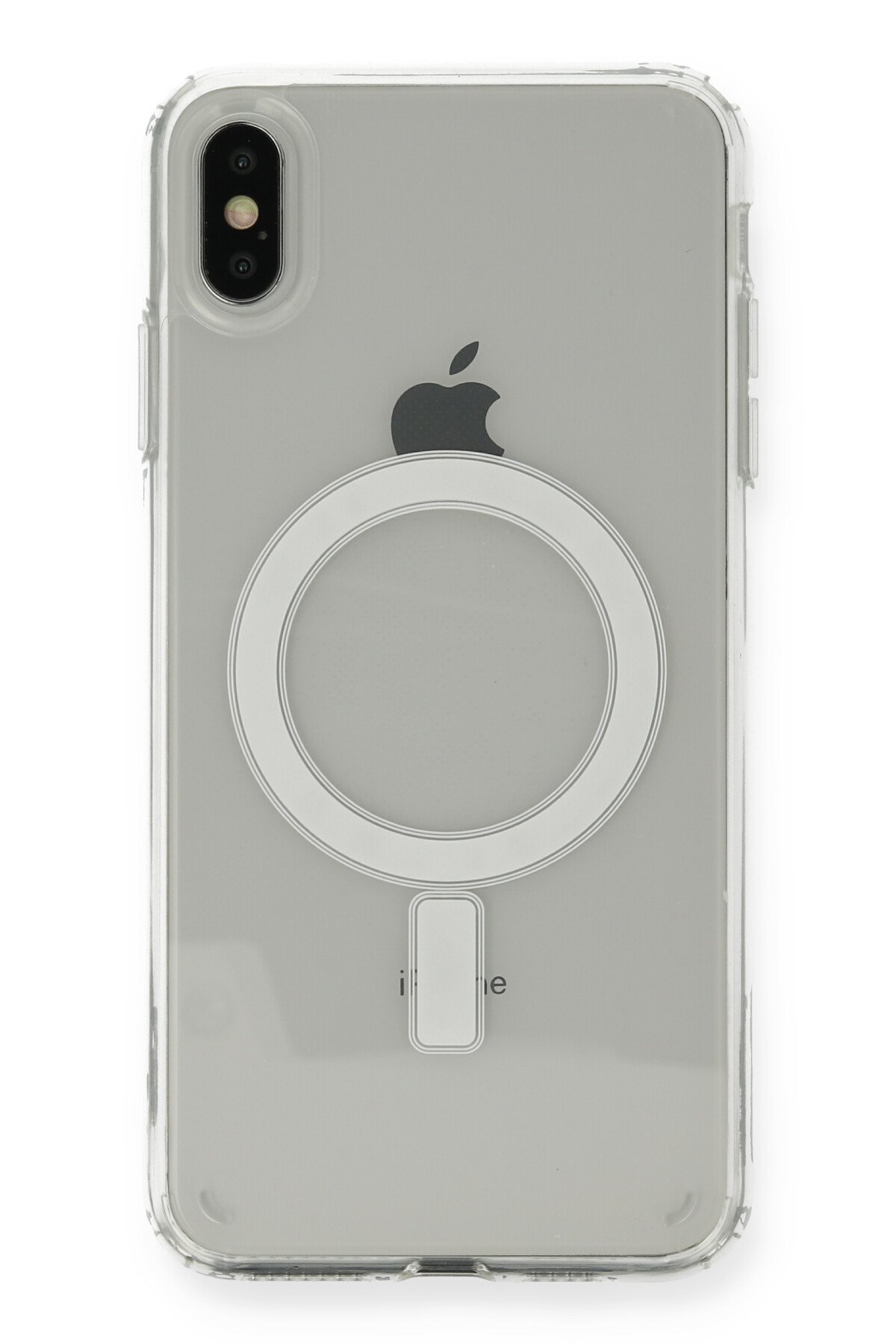 Newface iPhone XS Kılıf Palm Buzlu Kamera Sürgülü Silikon - Lila