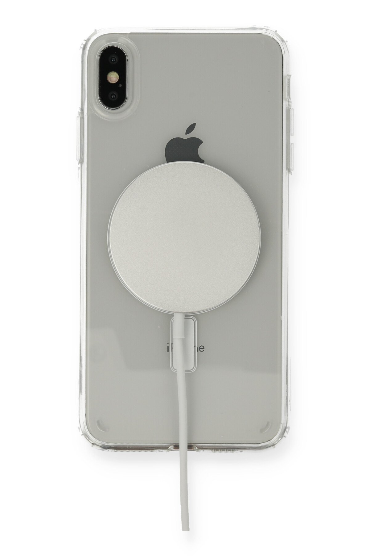 Newface iPhone XS Kılıf Palm Buzlu Kamera Sürgülü Silikon - Lila