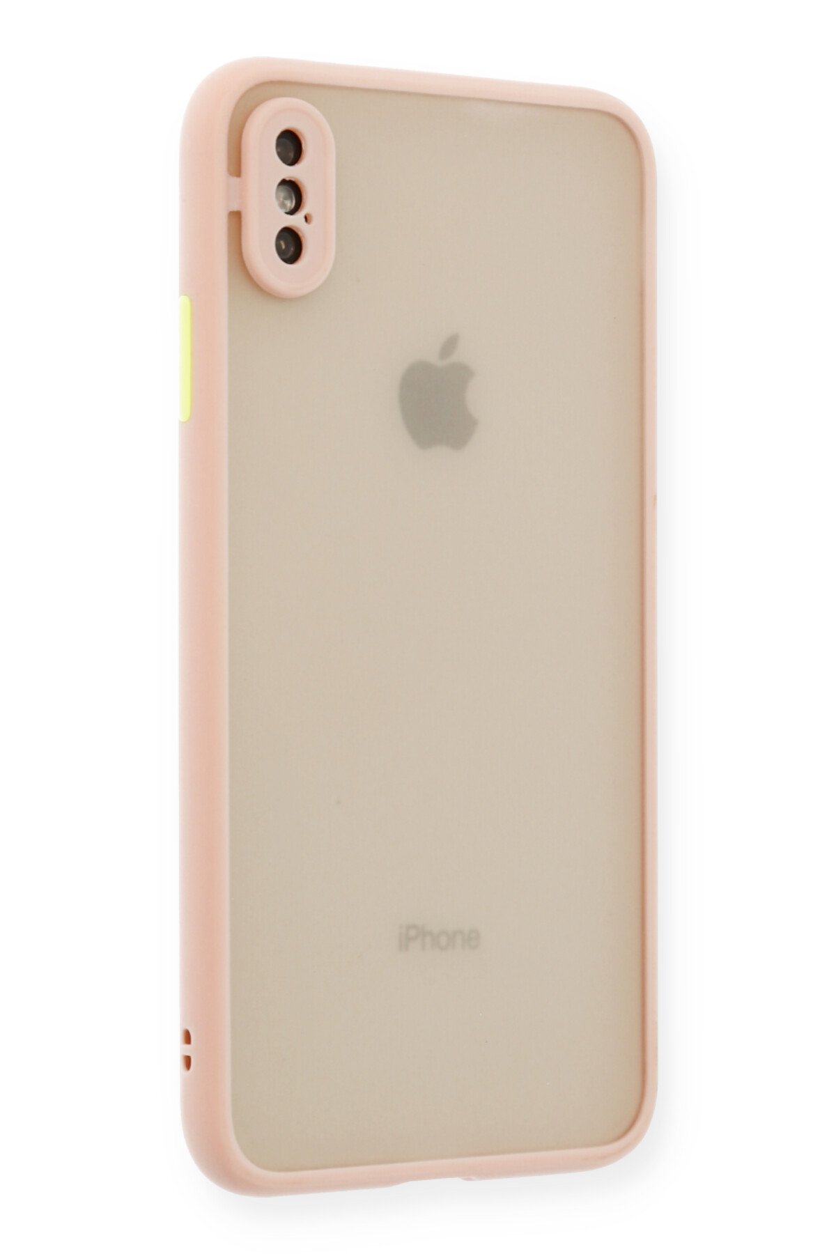 Newface iPhone XS Kılıf Sofya Yüzüklü Silikon Kapak - Gümüş