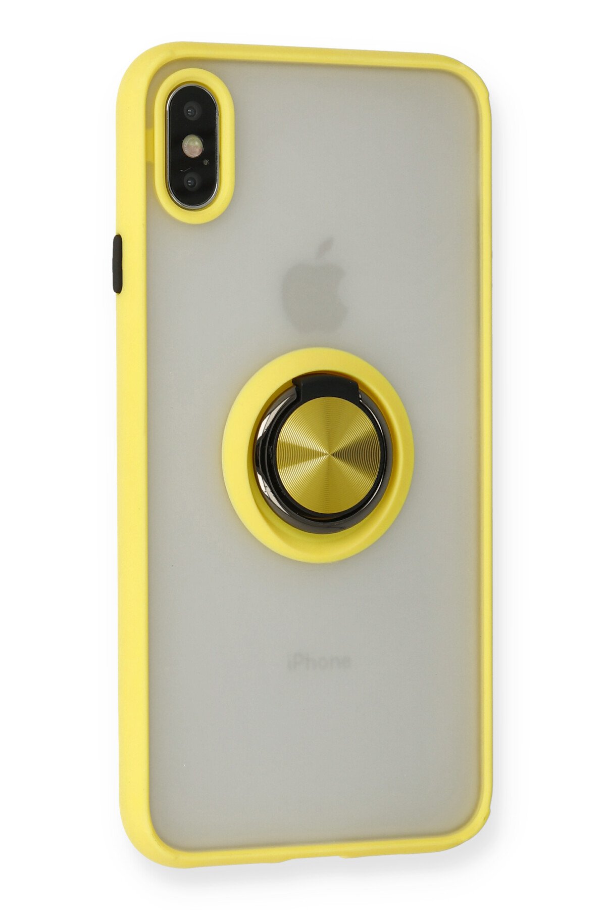 Newface iPhone XS Kılıf Lansman Glass Kapak - Kırmızı