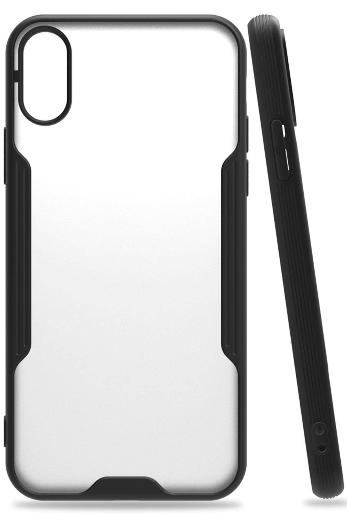 Newface iPhone XS Kılıf Coco Deri Standlı Kapak - Füme