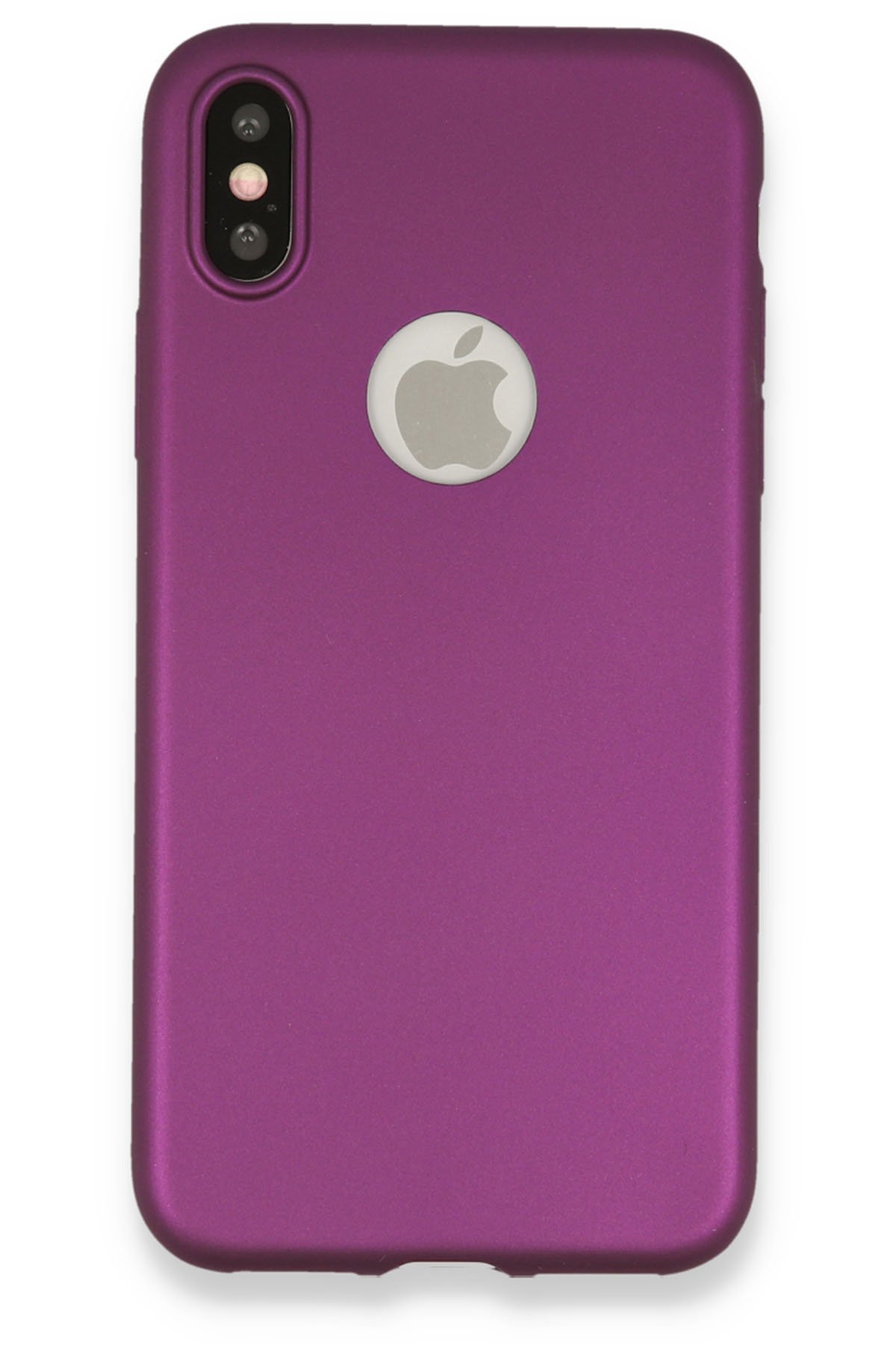 Newface iPhone XS Kılıf Platin Silikon - Pembe