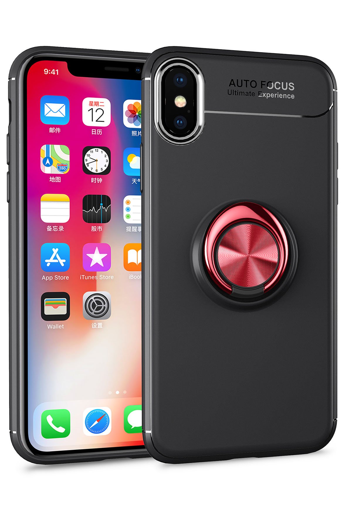 Newface iPhone XS Kılıf First Silikon - Turuncu
