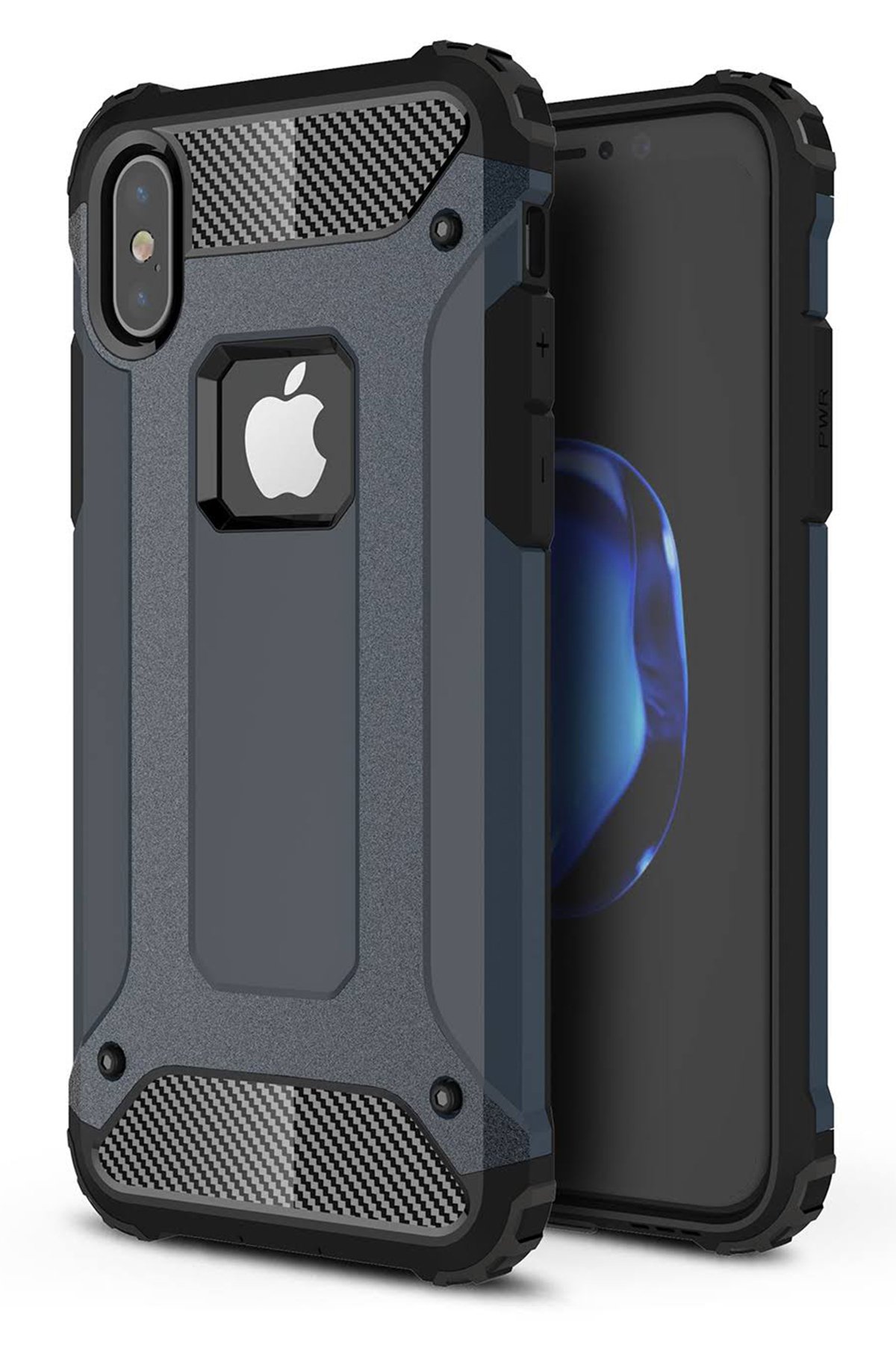 Newface iPhone XS Kılıf Platin Simli Silikon - Sarı