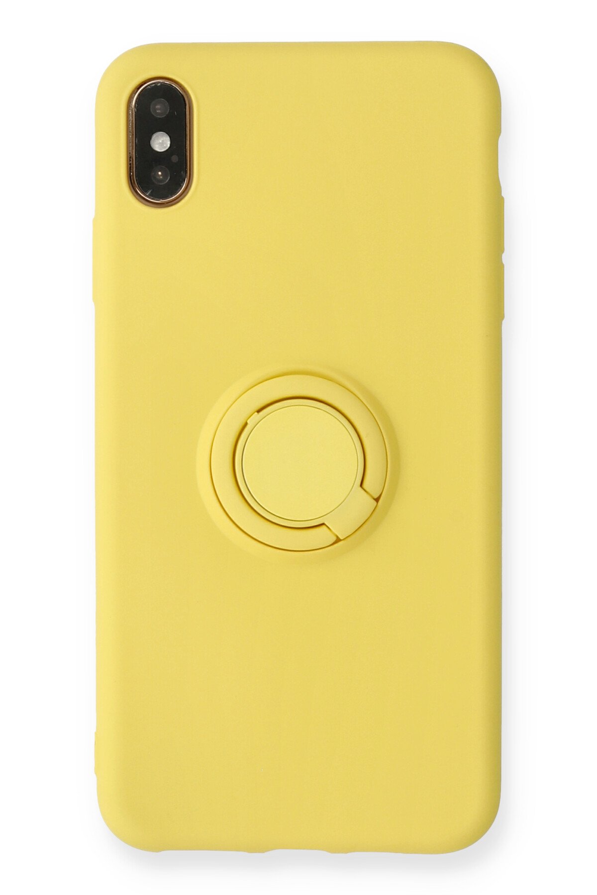 Newface iPhone XS Kılıf Sky Deri Silikon - Mavi