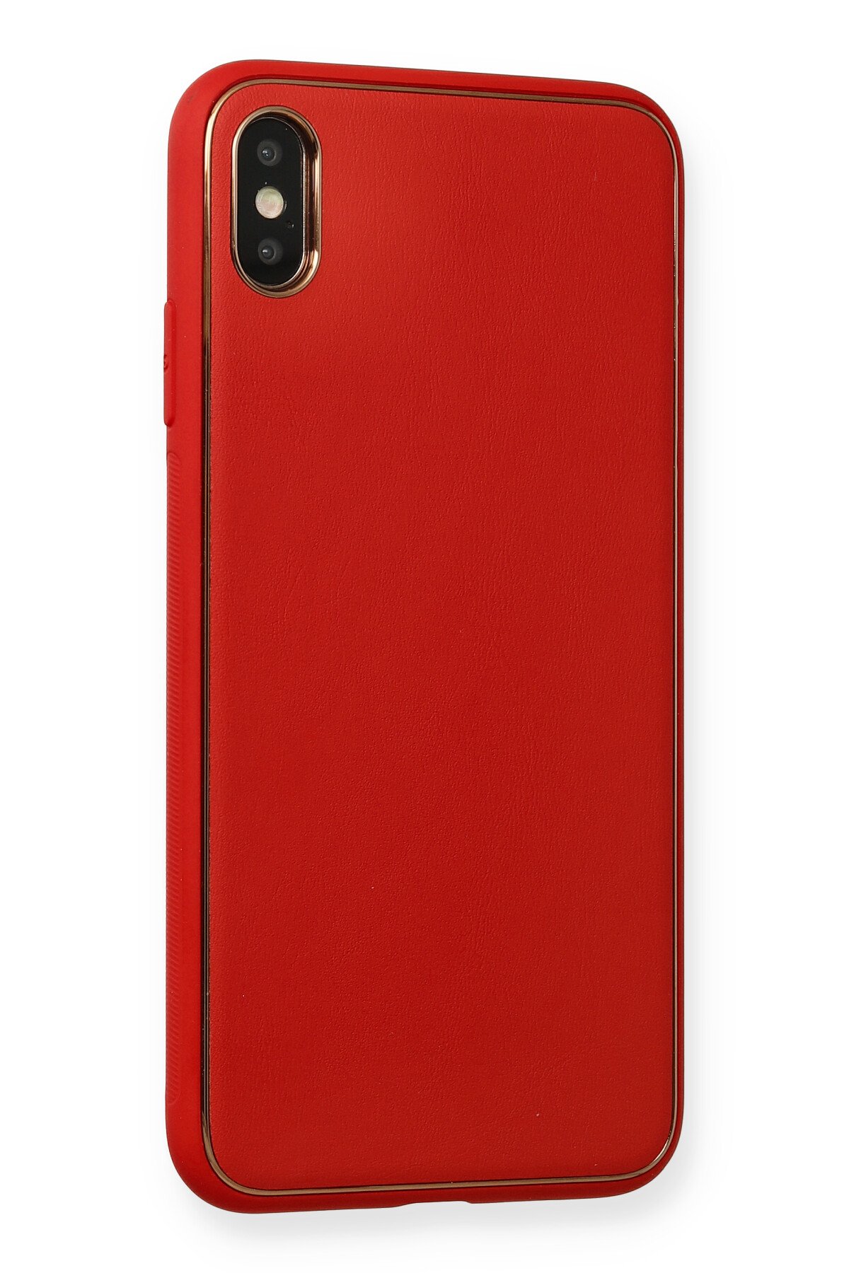 Newface iPhone XS Max Kılıf Nano içi Kadife  Silikon - Turuncu