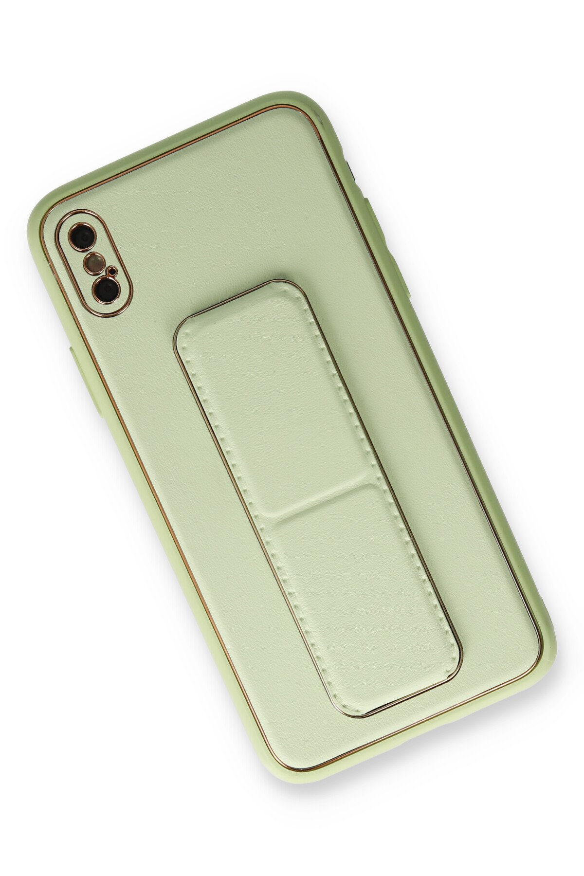 Newface iPhone XS Max Kılıf Gros Yüzüklü Silikon - Pembe