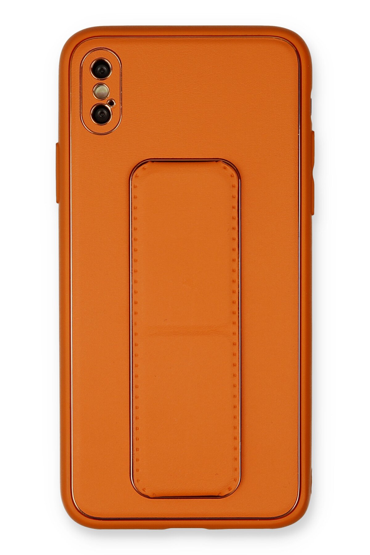Newface iPhone XS Max Kılıf Sofya Yüzüklü Silikon Kapak - Rose