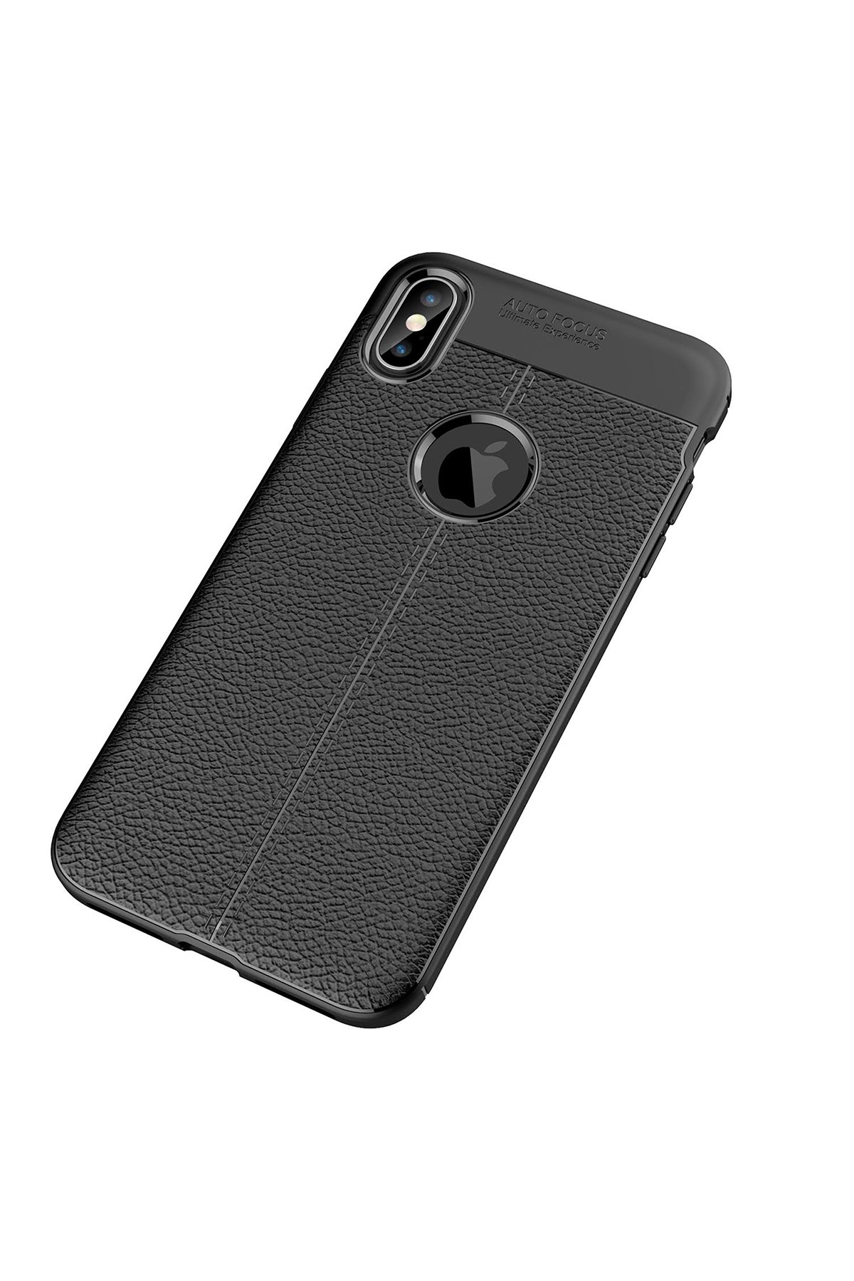 Newface iPhone XS Max Kılıf İkon Silikon - Siyah