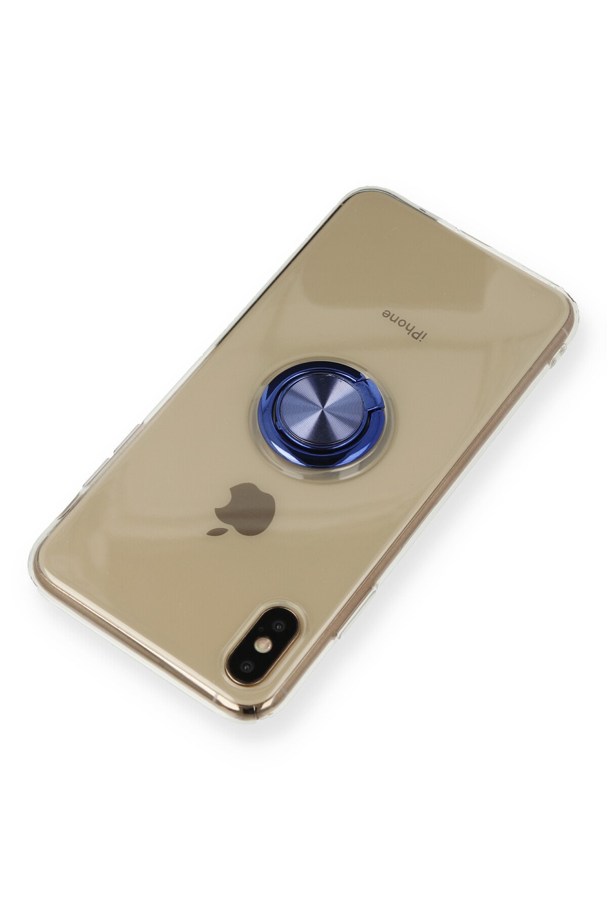 Newface iPhone XS Max Kılıf Gros Yüzüklü Silikon - Pembe