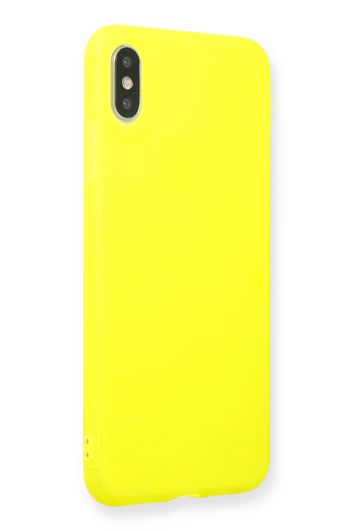 Newface iPhone X Kılıf Color Lens Silikon - Siyah