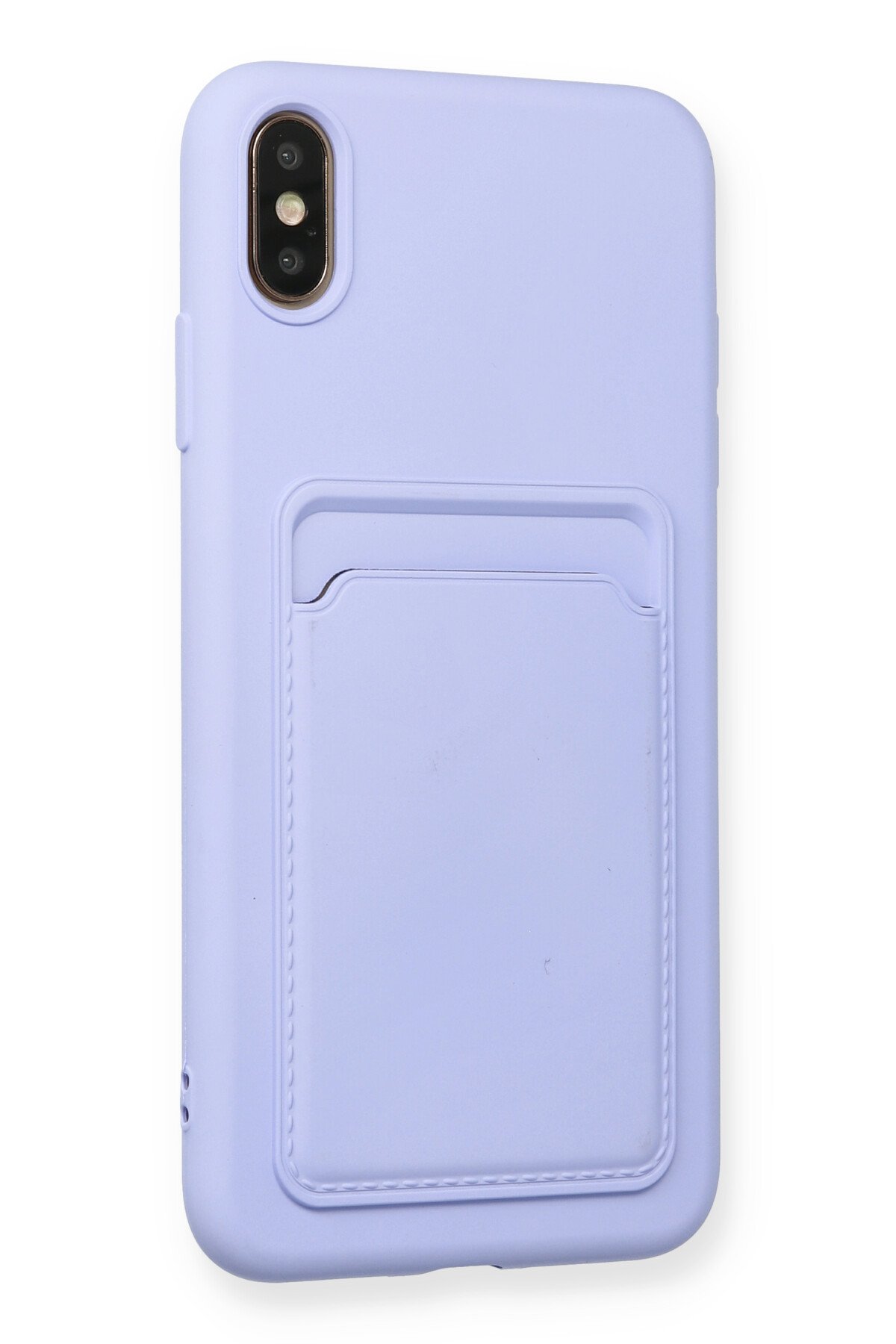 Newface iPhone XS Max Kılıf Nano içi Kadife Silikon - Lila