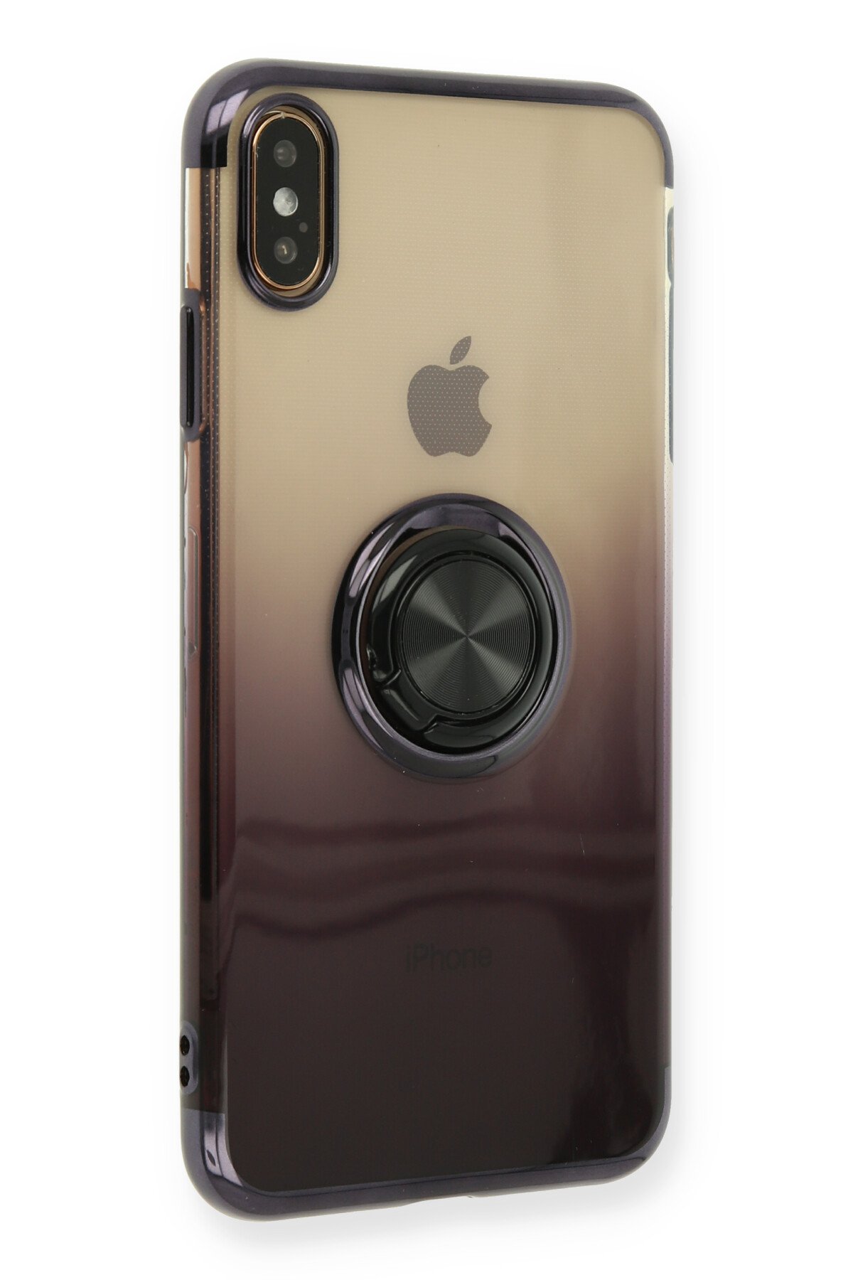 Newface iPhone XS Max Kılıf Ottoman Kumaş Silikon - Mavi Örgü