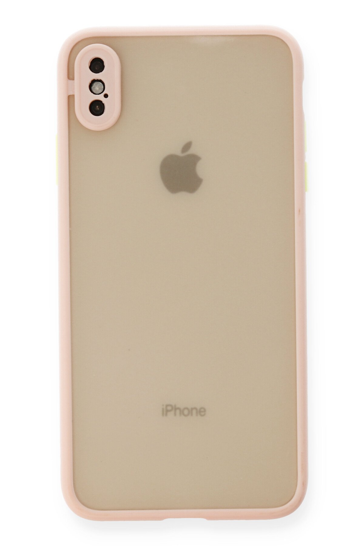 Newface iPhone XS Max Kılıf Sofya Yüzüklü Silikon Kapak - Rose