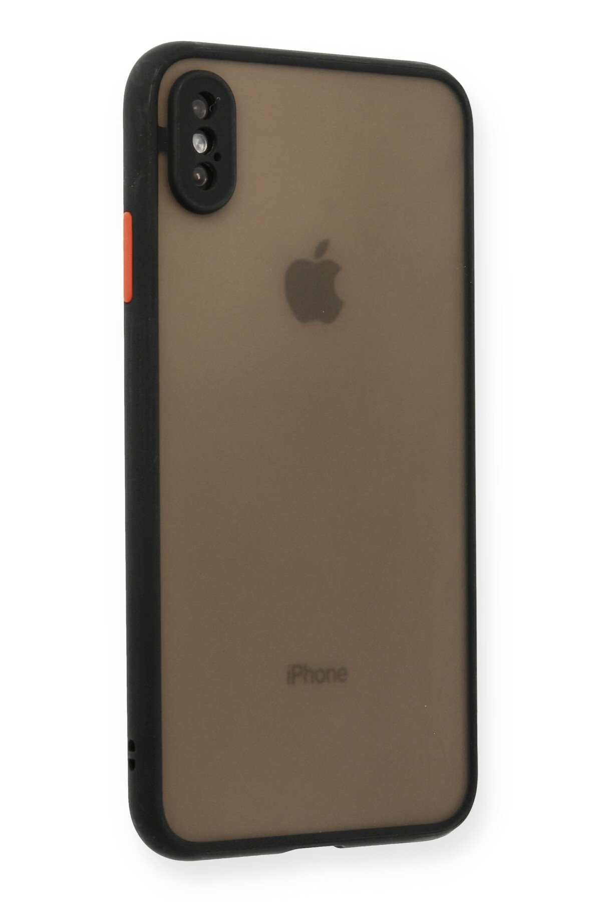 Newface iPhone XS Max Kılıf Miami Şeffaf Silikon - Kırmızı