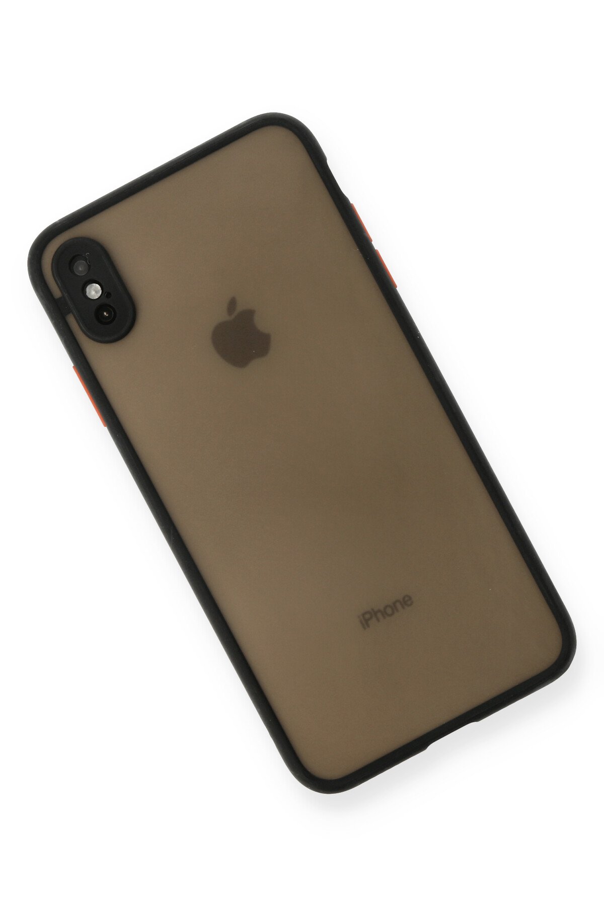 Newface iPhone XS Max Kılıf Miami Şeffaf Silikon - Kırmızı