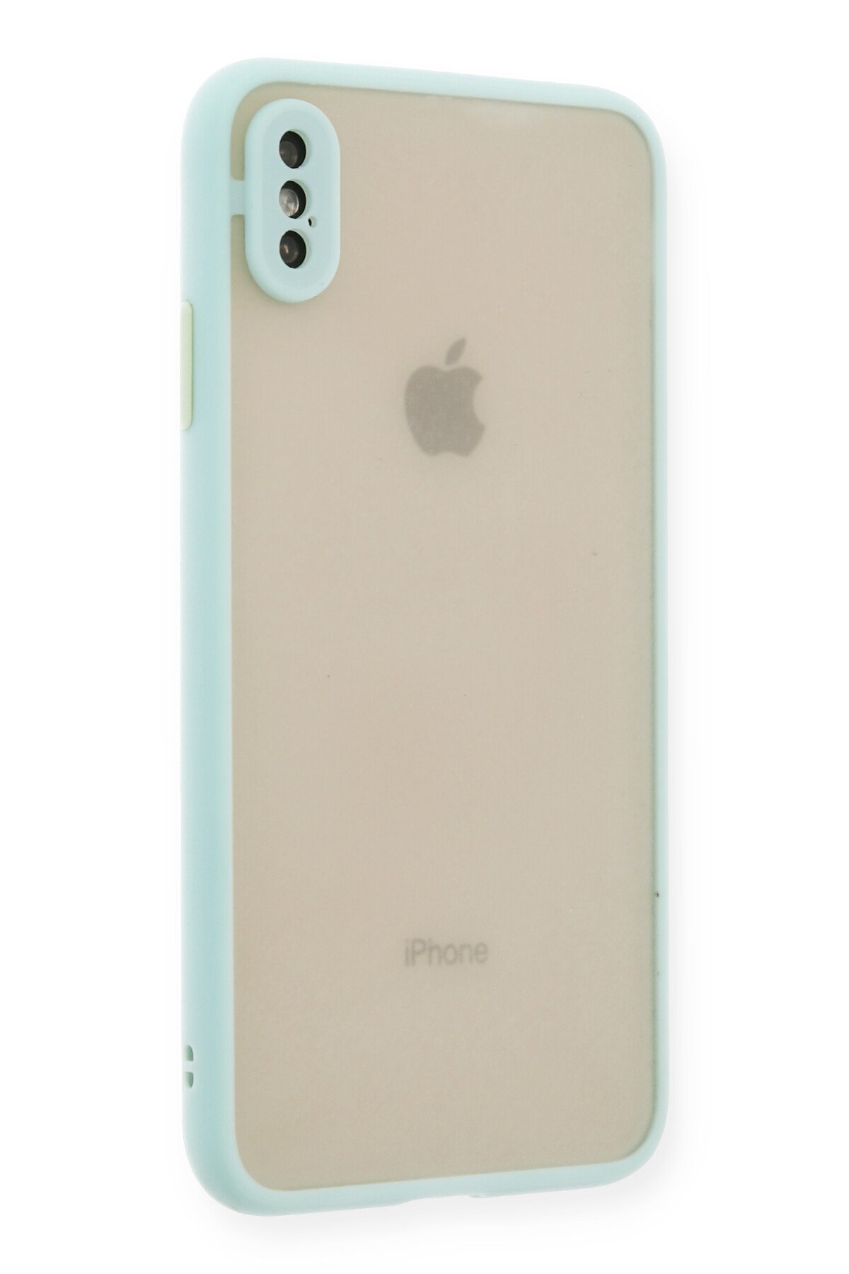 Newface iPhone XS Max Kılıf Range Yüzüklü Silikon - Siyah-Kırmızı
