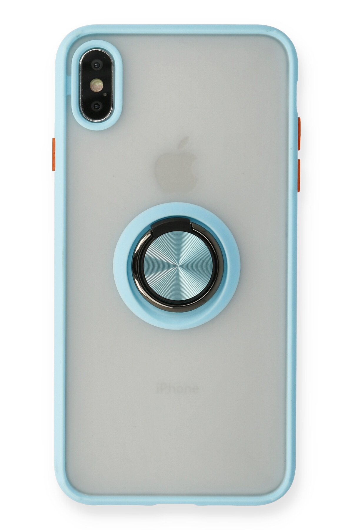 Newface iPhone XS Max Kılıf Simli Katmanlı Silikon - Gümüş