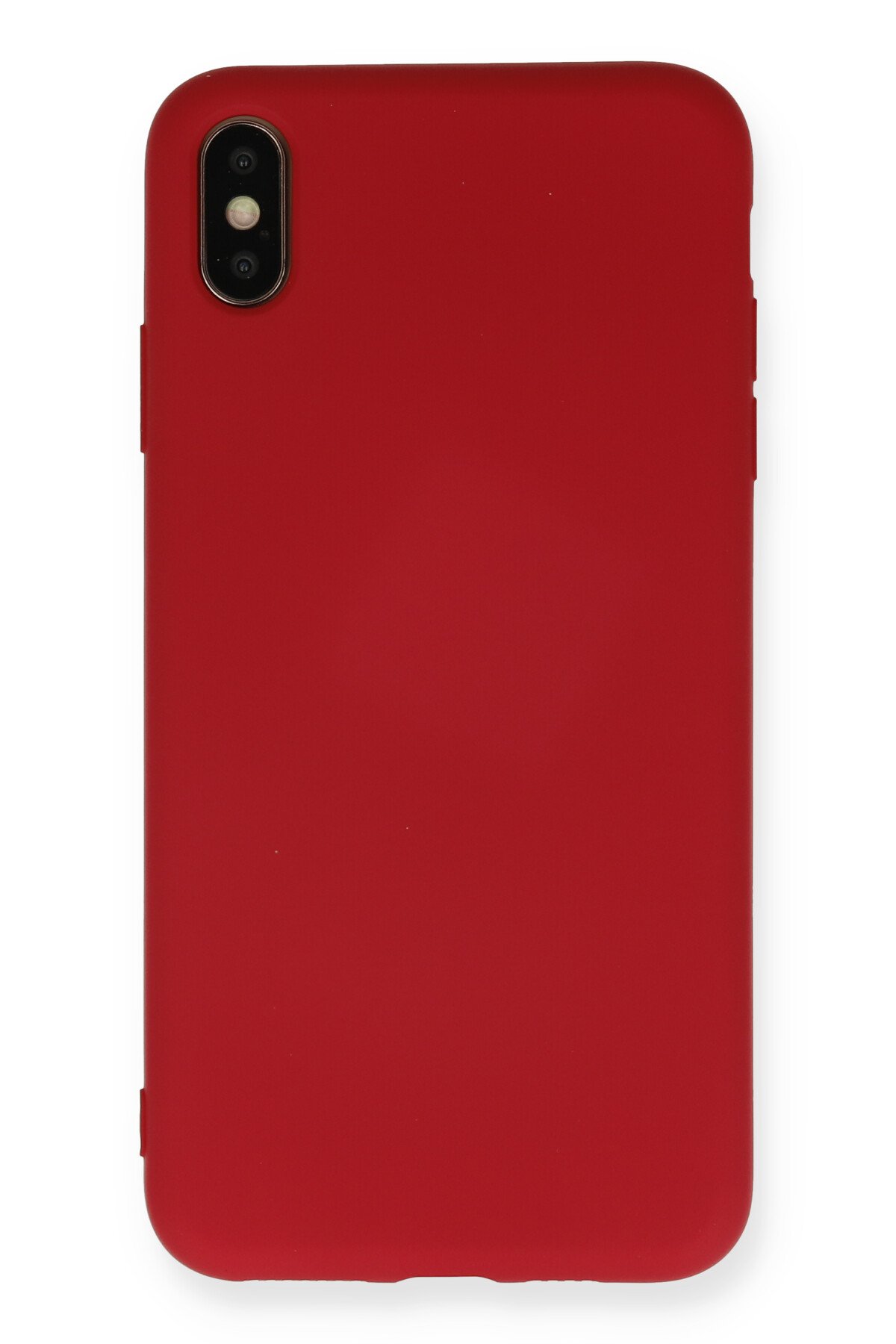 Newface iPhone XS Max Kılıf Focus Karbon Silikon - Kahverengi